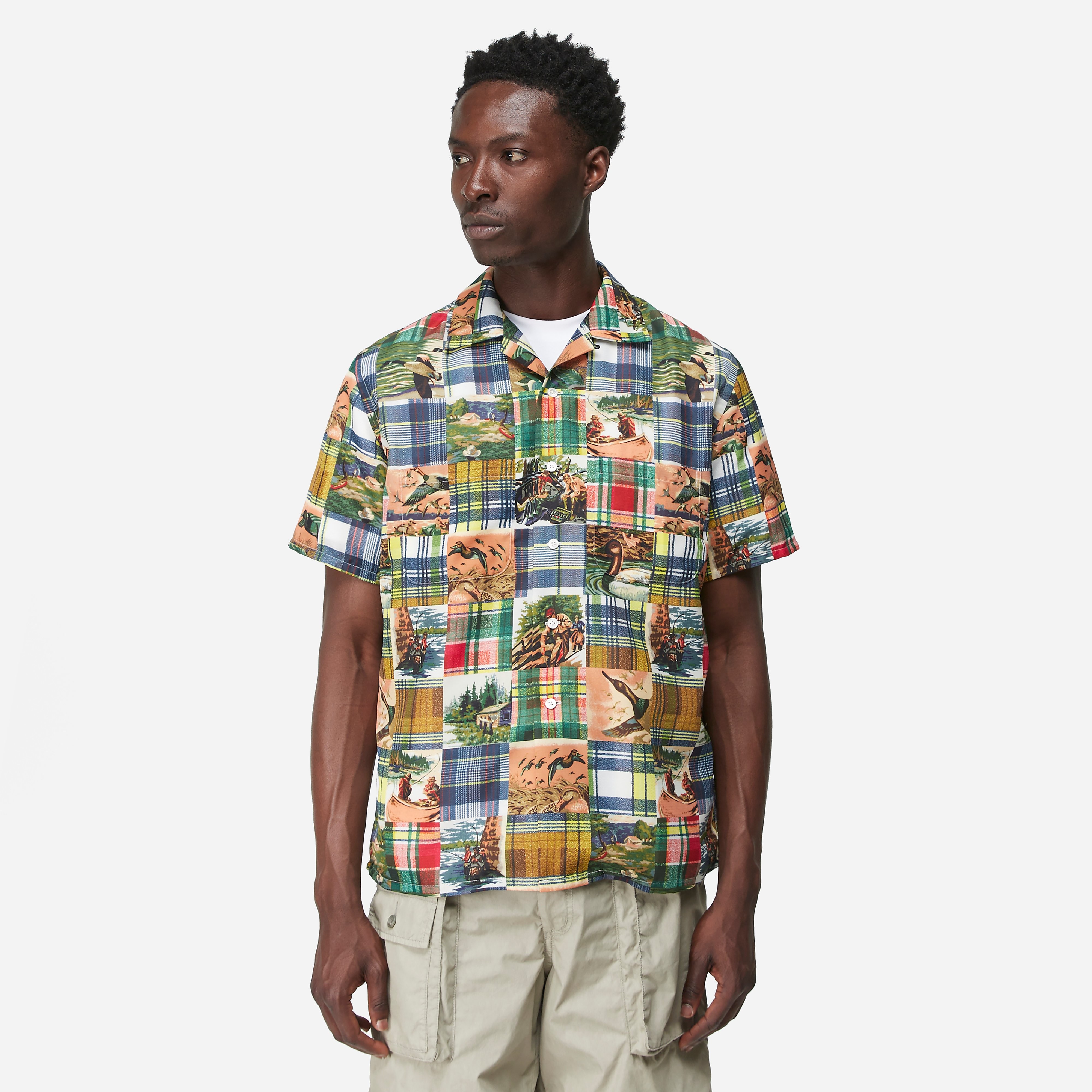 Beams Boy Jacquard Shirt, Multi