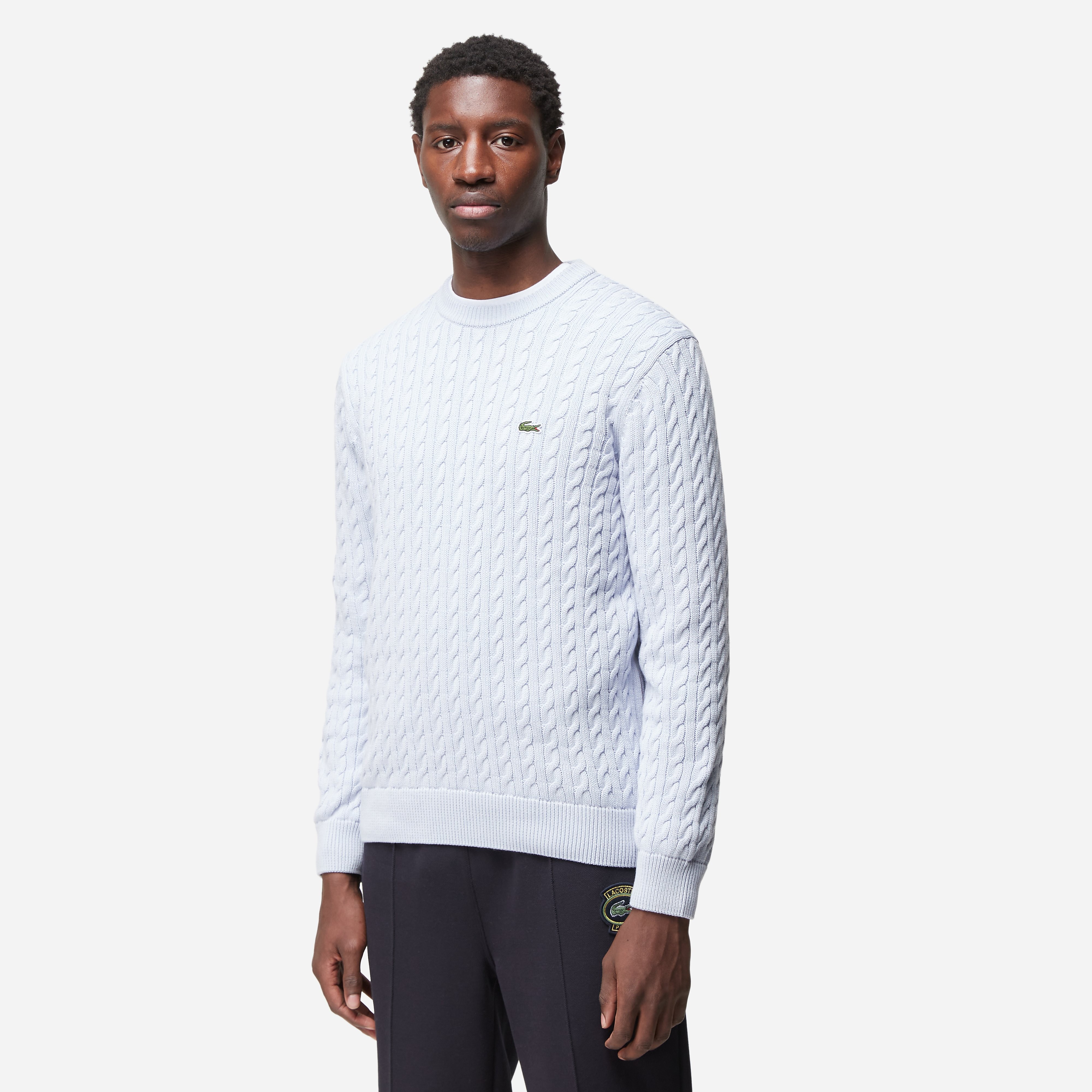 Lacoste Cable Knit Sweater, Blue
