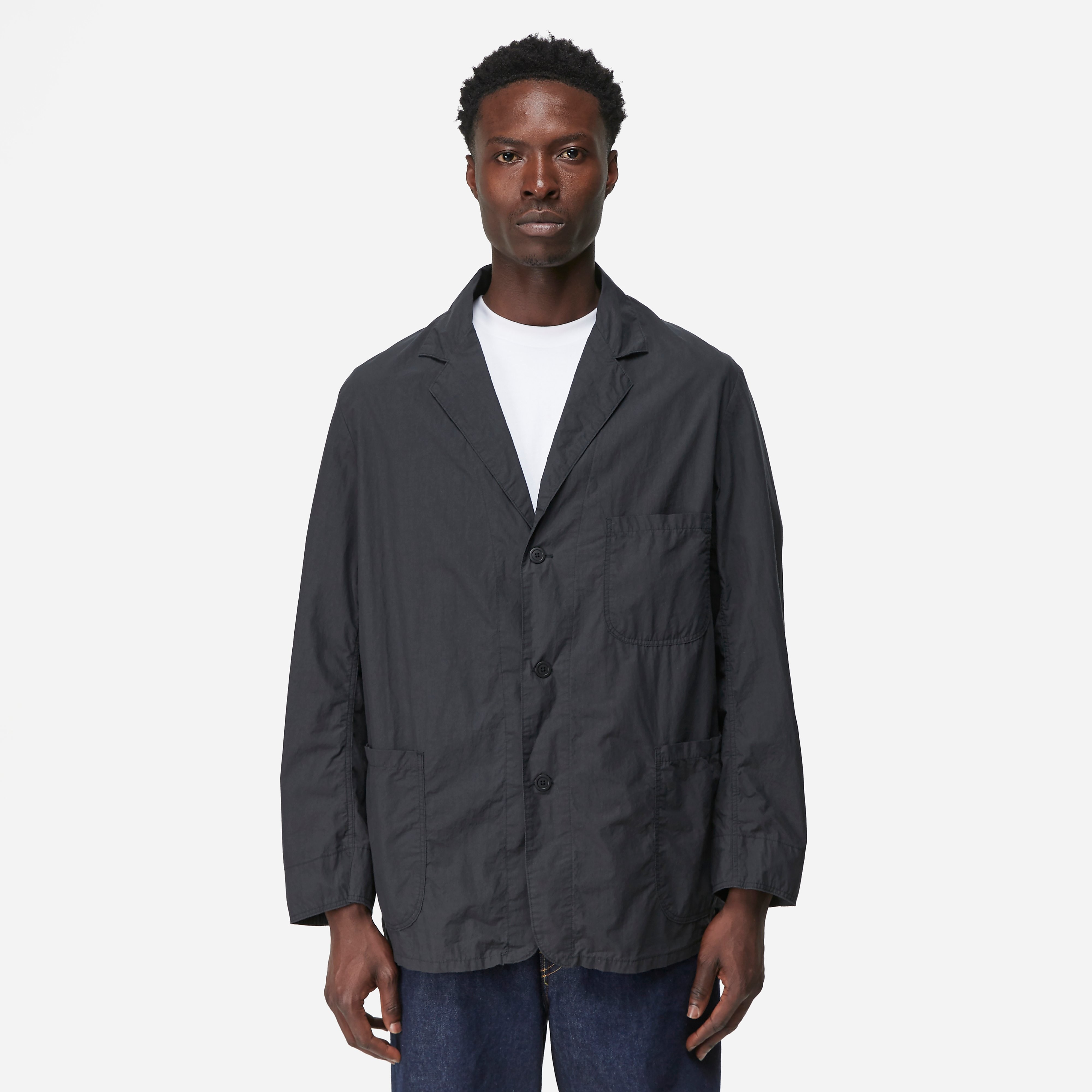 orSlow Simple Work Jacket, Black - Curated Menswear