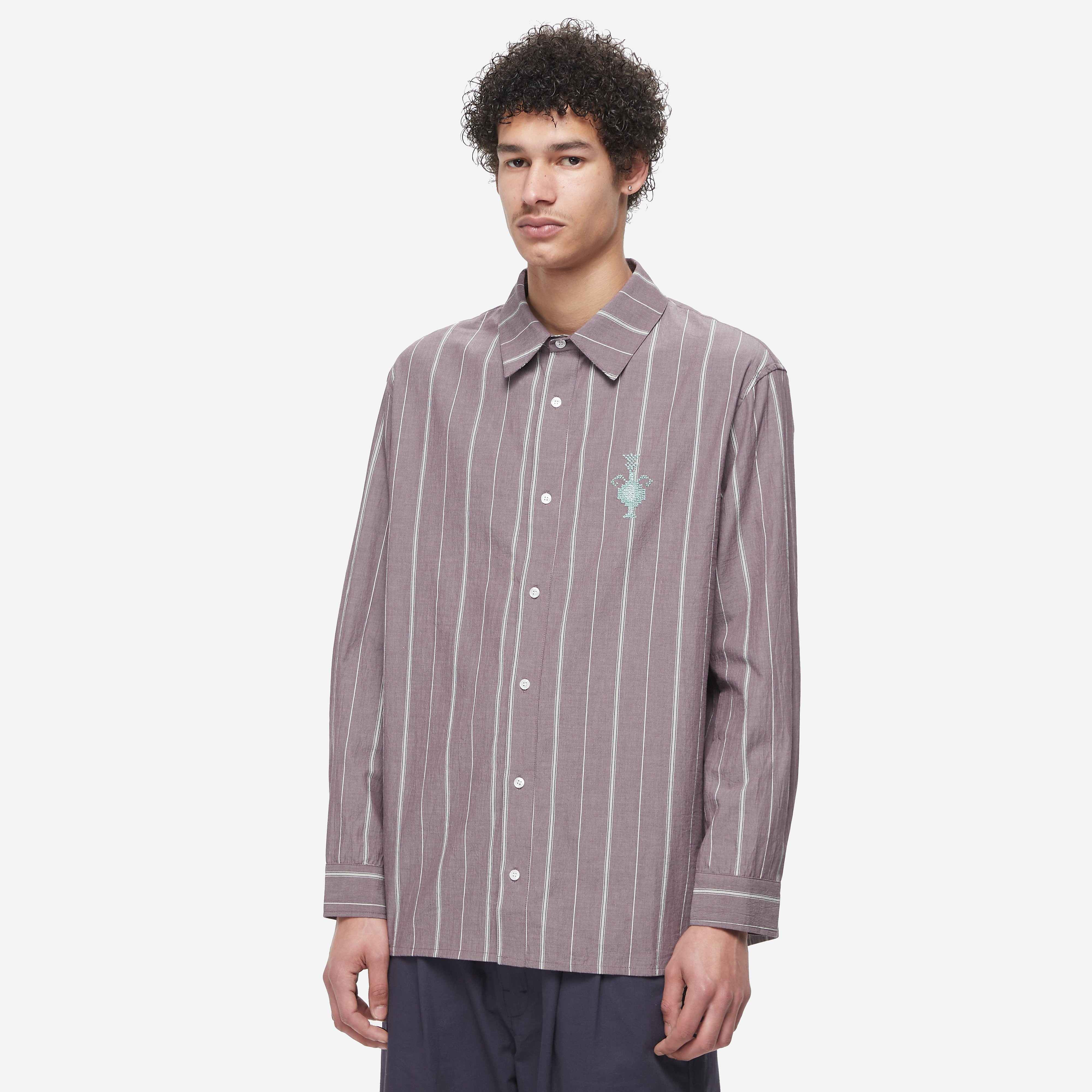 Adish JARRA STRIPE BD SHIRT, Brown