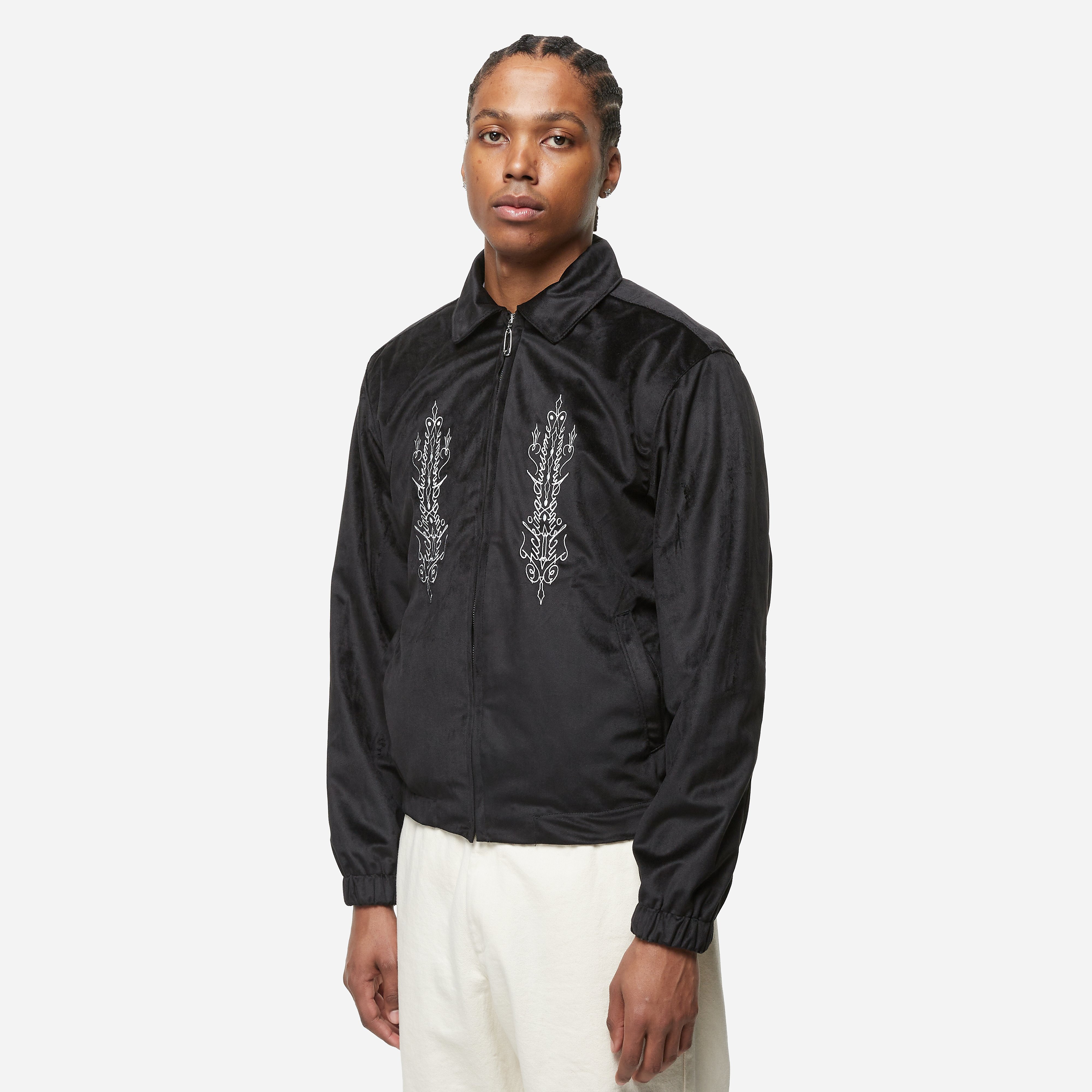 Fucking Awesome Harrington Jacket, Navy - Curated Menswear