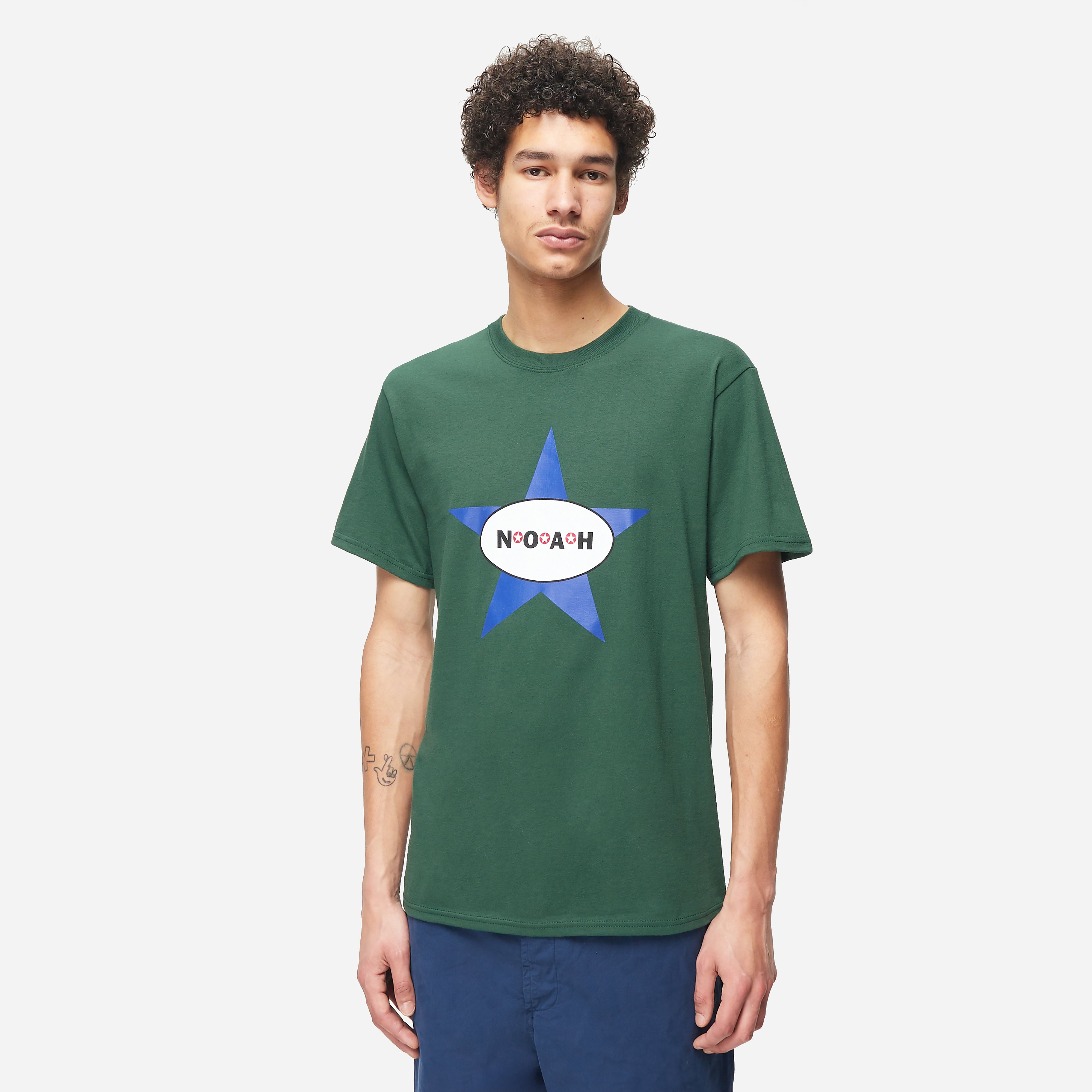 Noah Always Got The Blues T-Shirt, Green - Curated Menswear