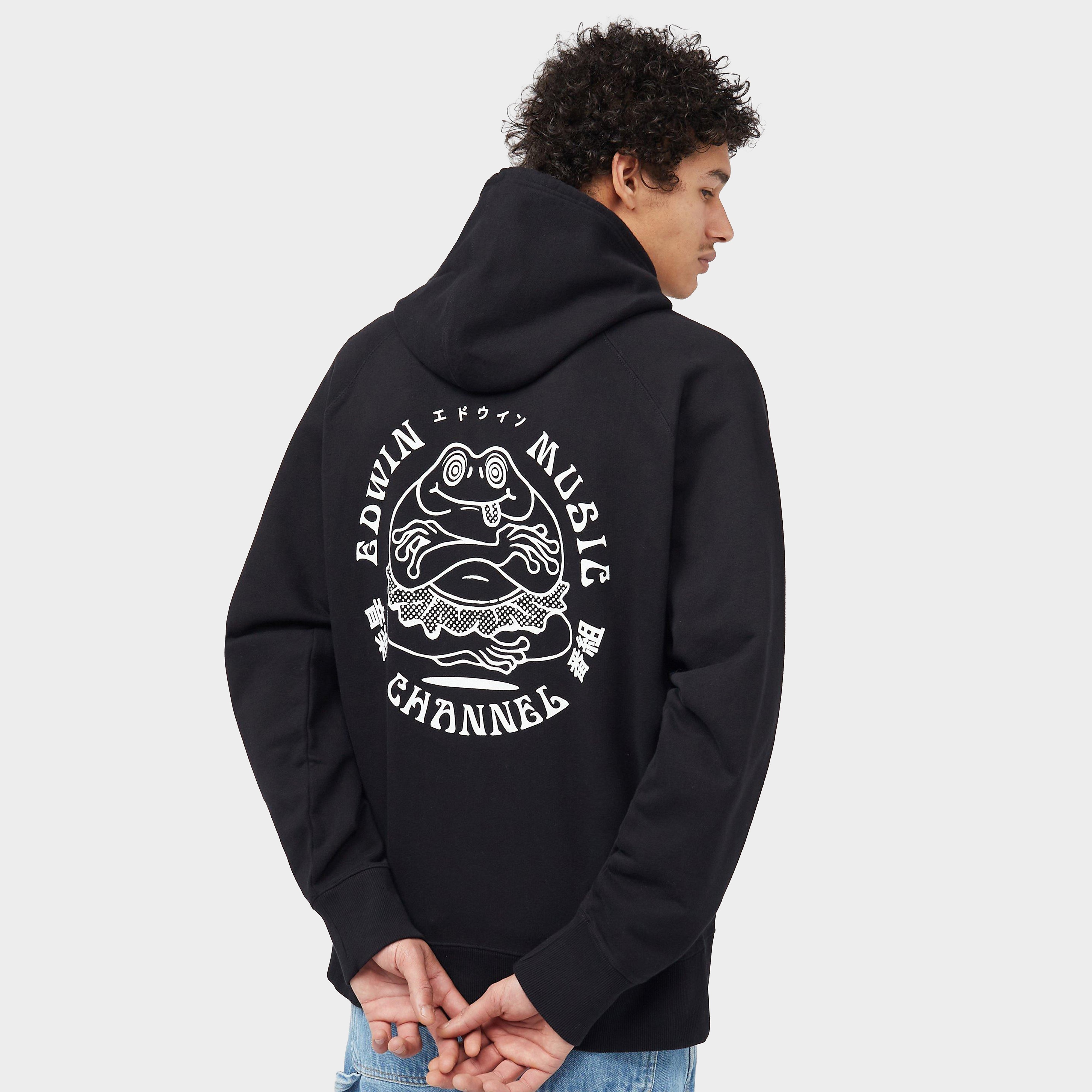 Edwin Music Channel Hoodie in Black