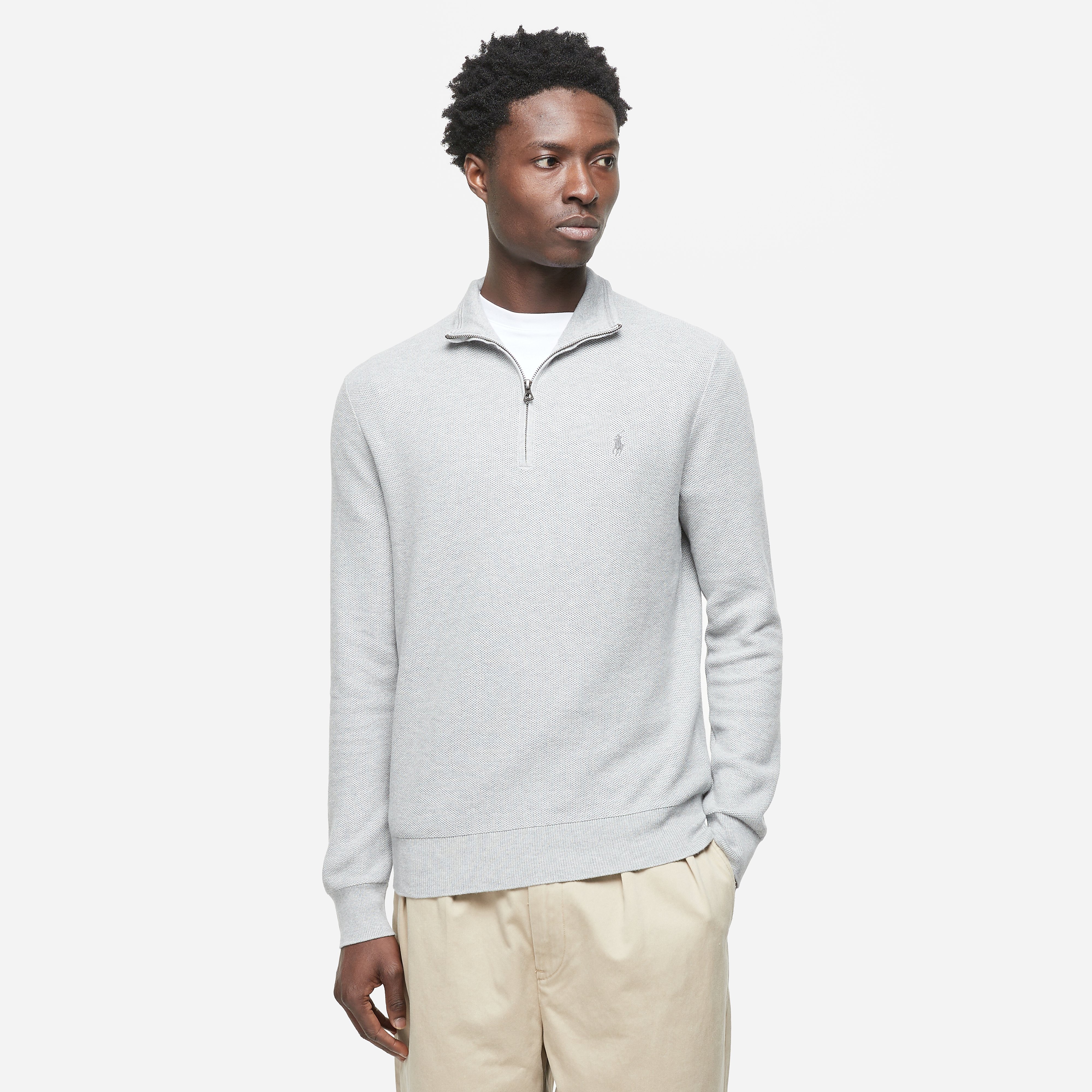 Polo Ralph Lauren Mesh-Knit Quarter Zip Sweatshirt
