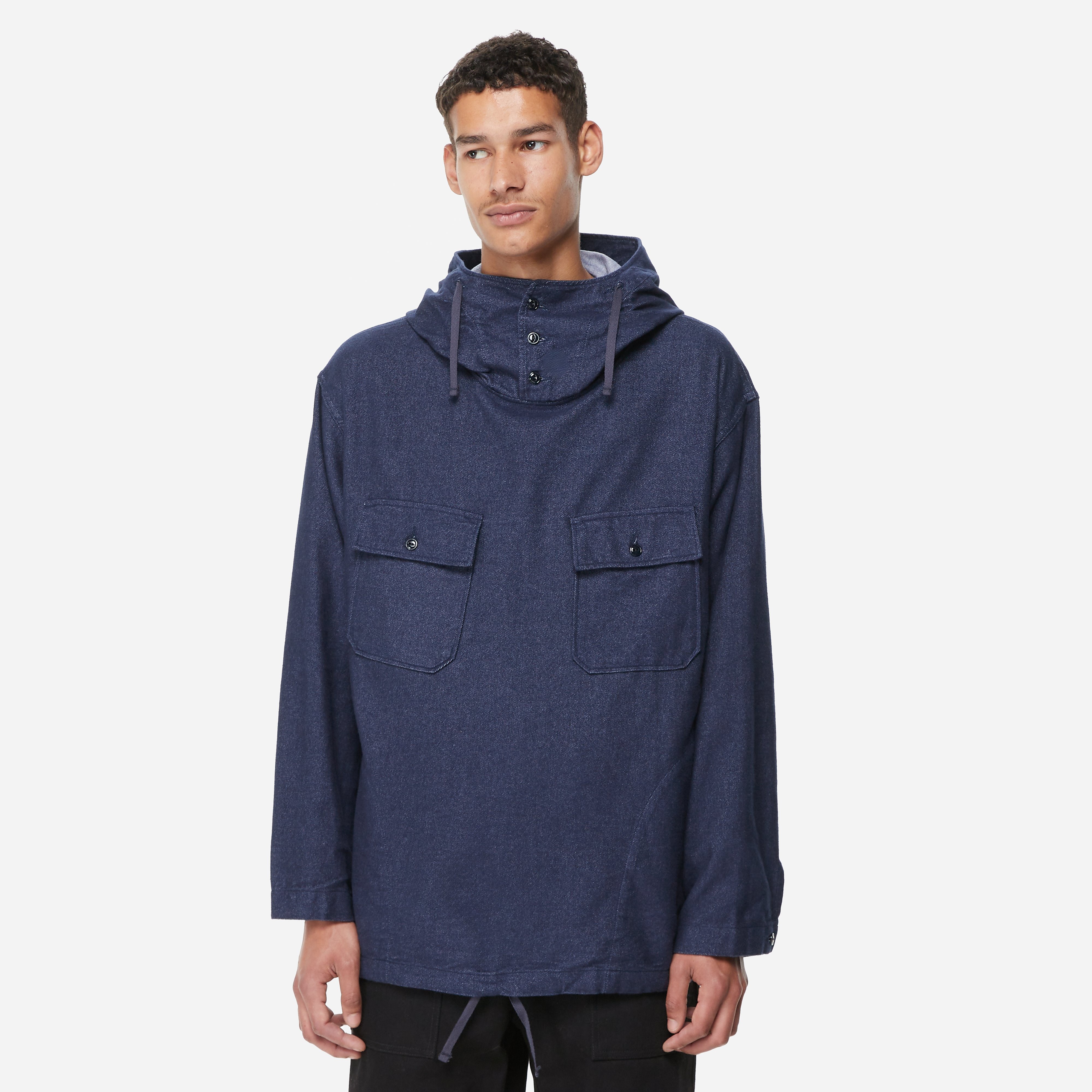 Engineered Garments Cagoule Shirt Jacket, Navy - Curated Menswear