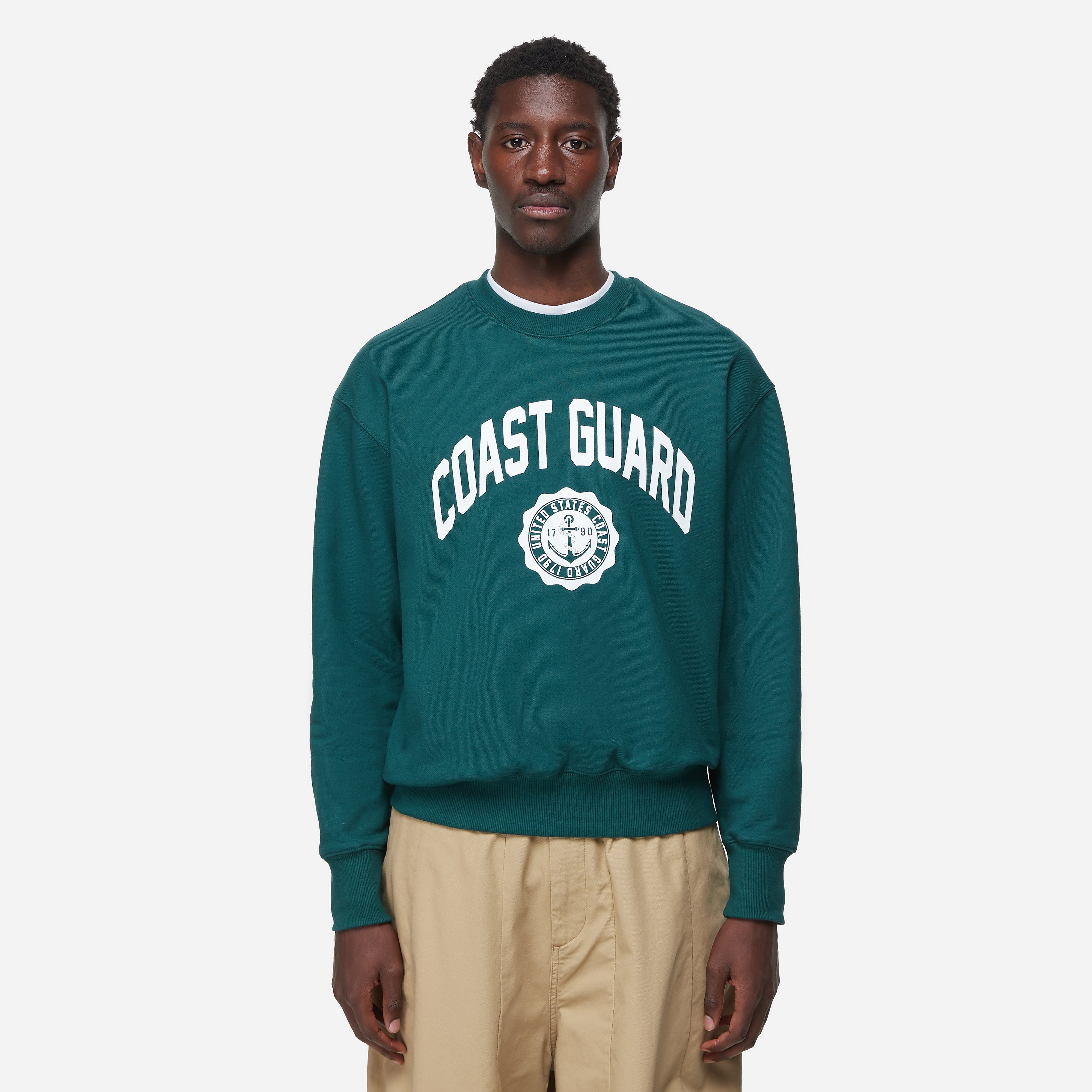 Uniform Bridge Coast Guard Sweatshirt, Green
