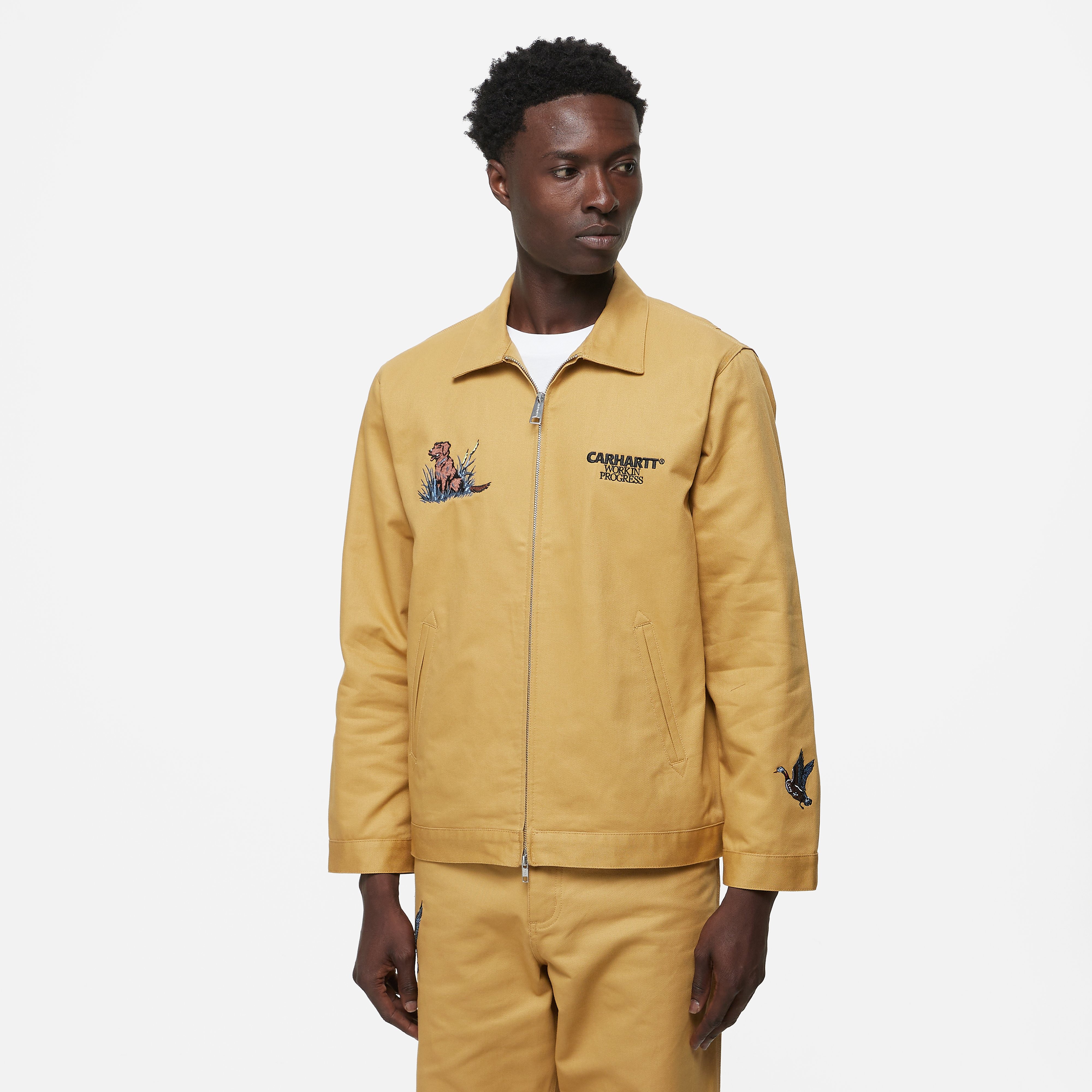 Carhartt WIP Ducks Jacket, Brown - Curated Menswear