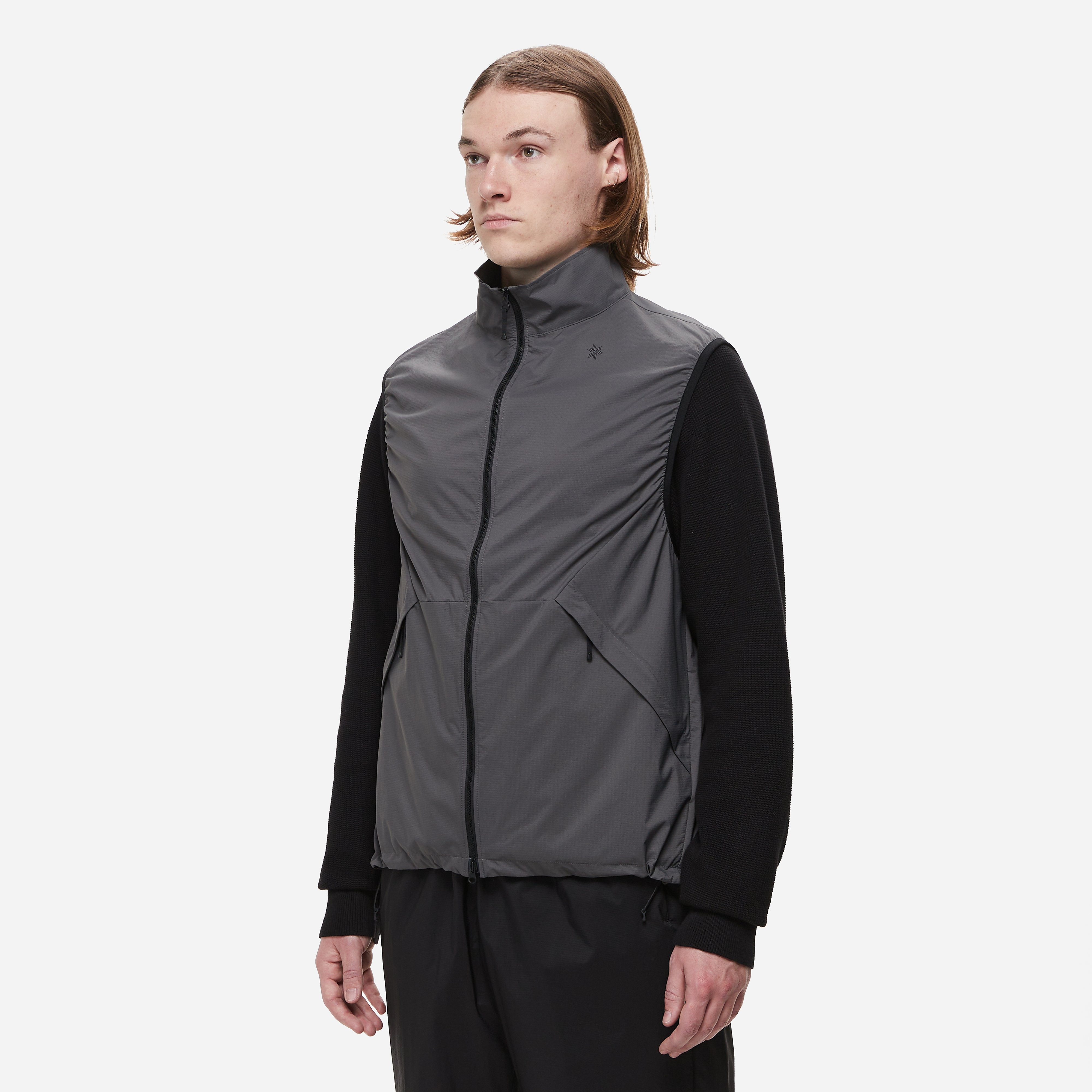 Goldwin Pertex Vest, Grey - Curated Menswear