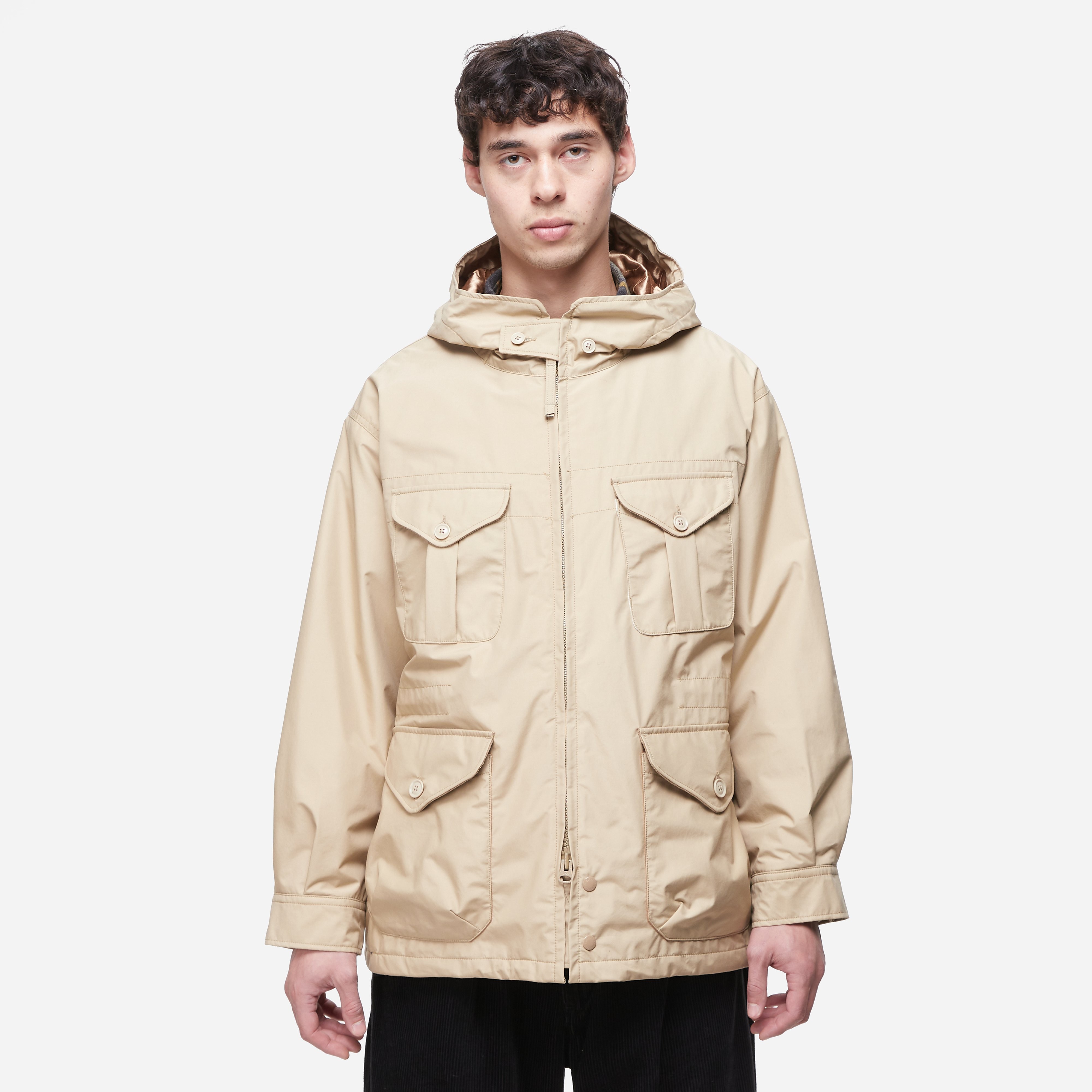 Engineered Garments Field Parka, Khaki - Curated Menswear
