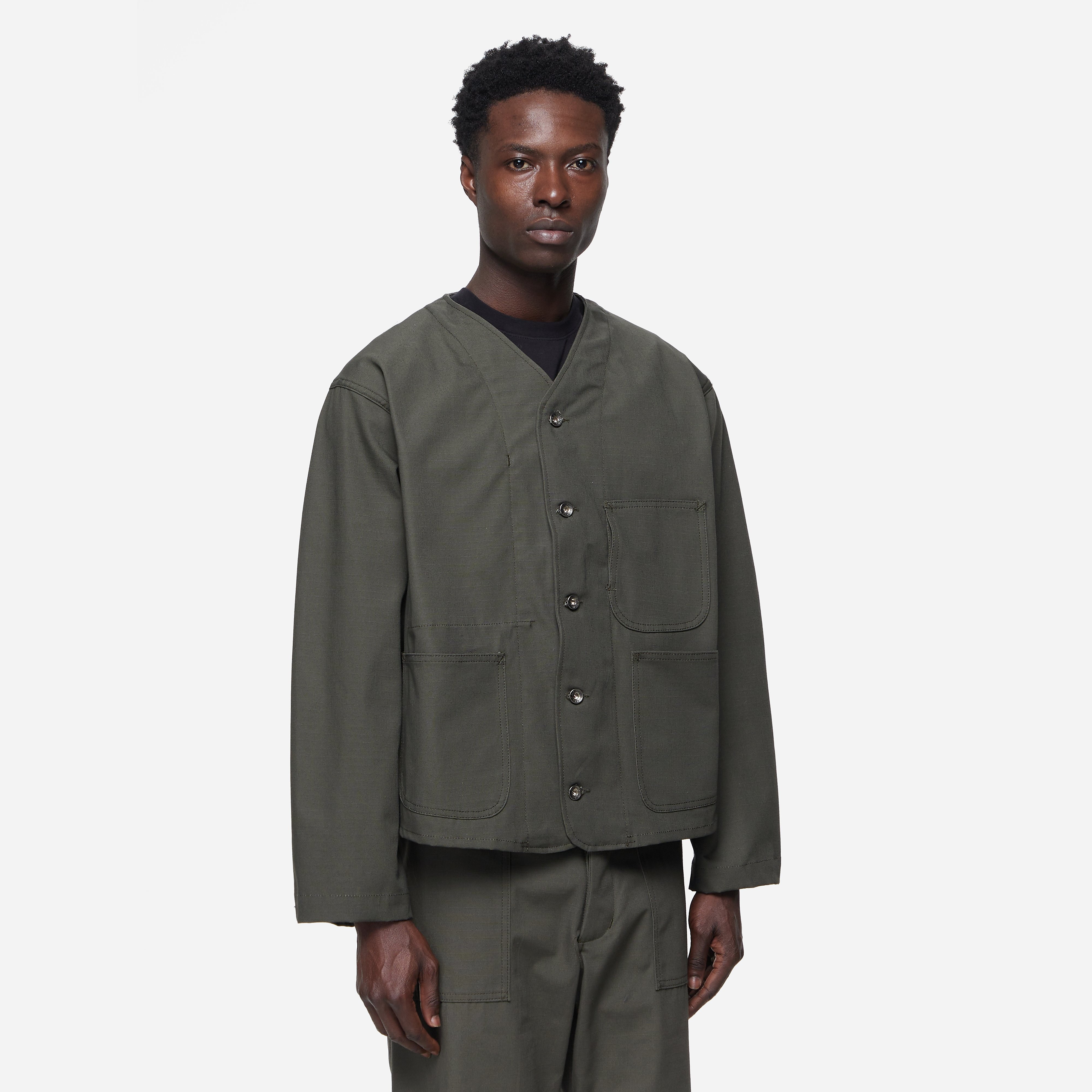 Engineered Garments Cruiser Jacket, Navy - Curated Menswear
