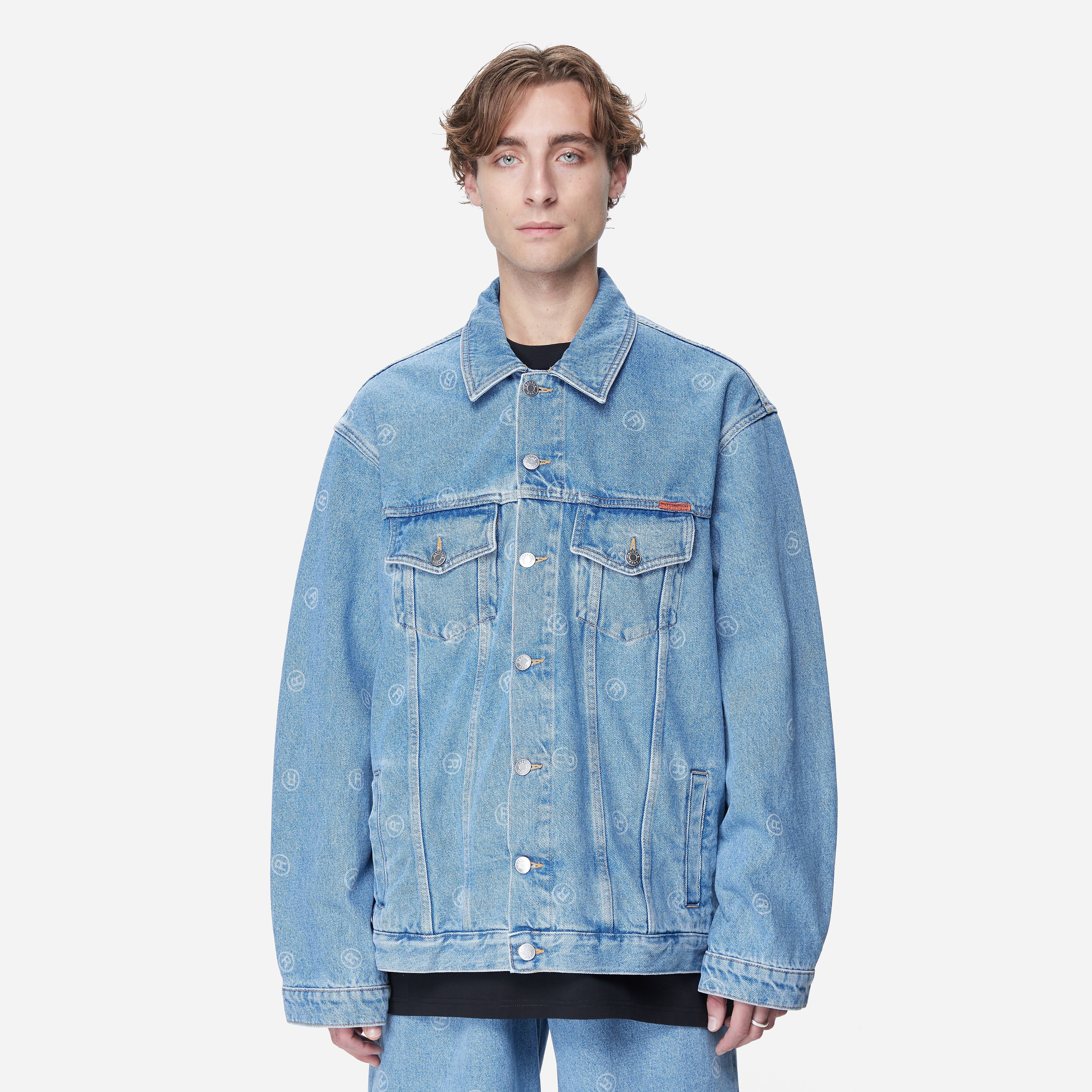 Martine Rose Oversized Denim Jacket, Blue - Curated Menswear