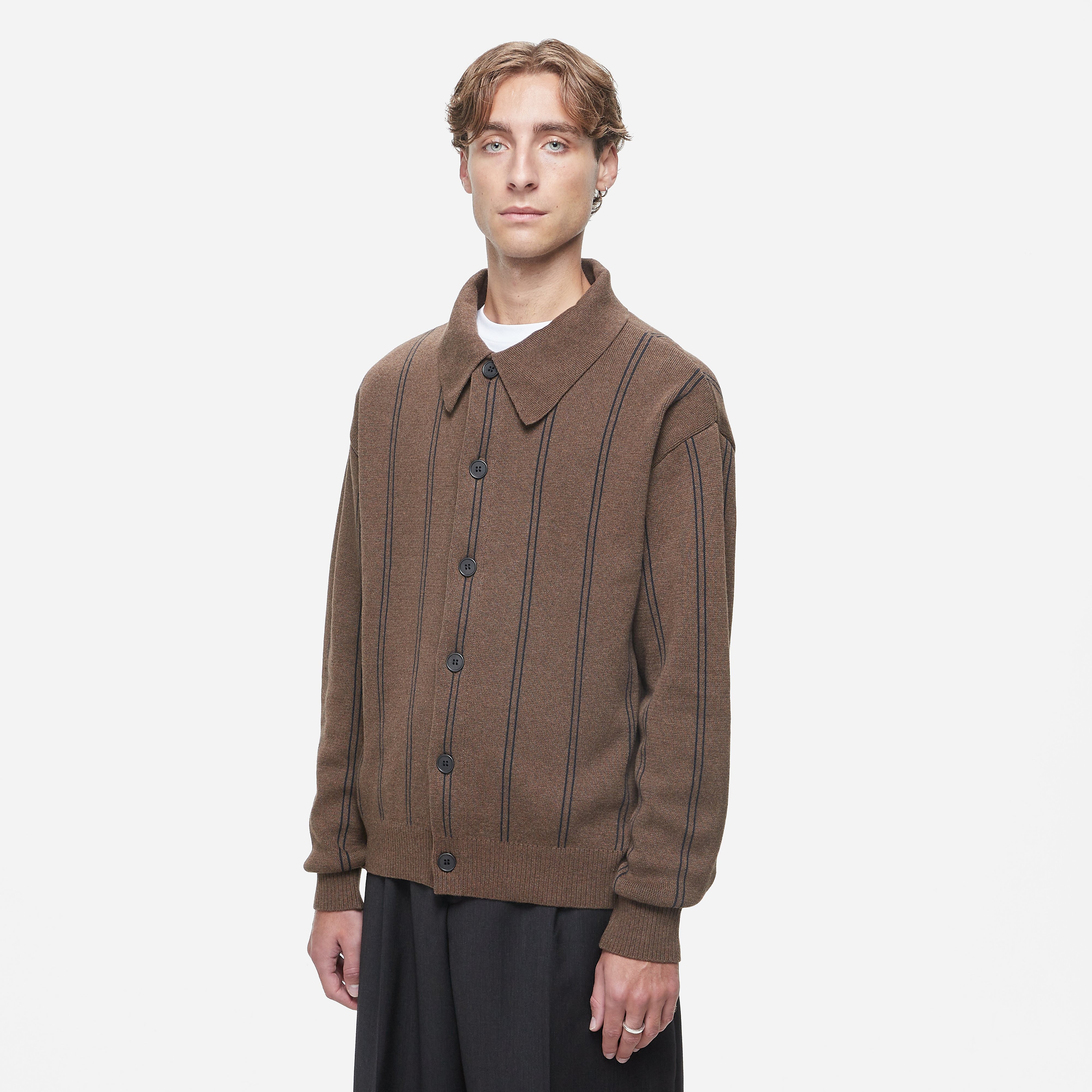 mfpen Formal Cardigan, Brown - Curated Menswear