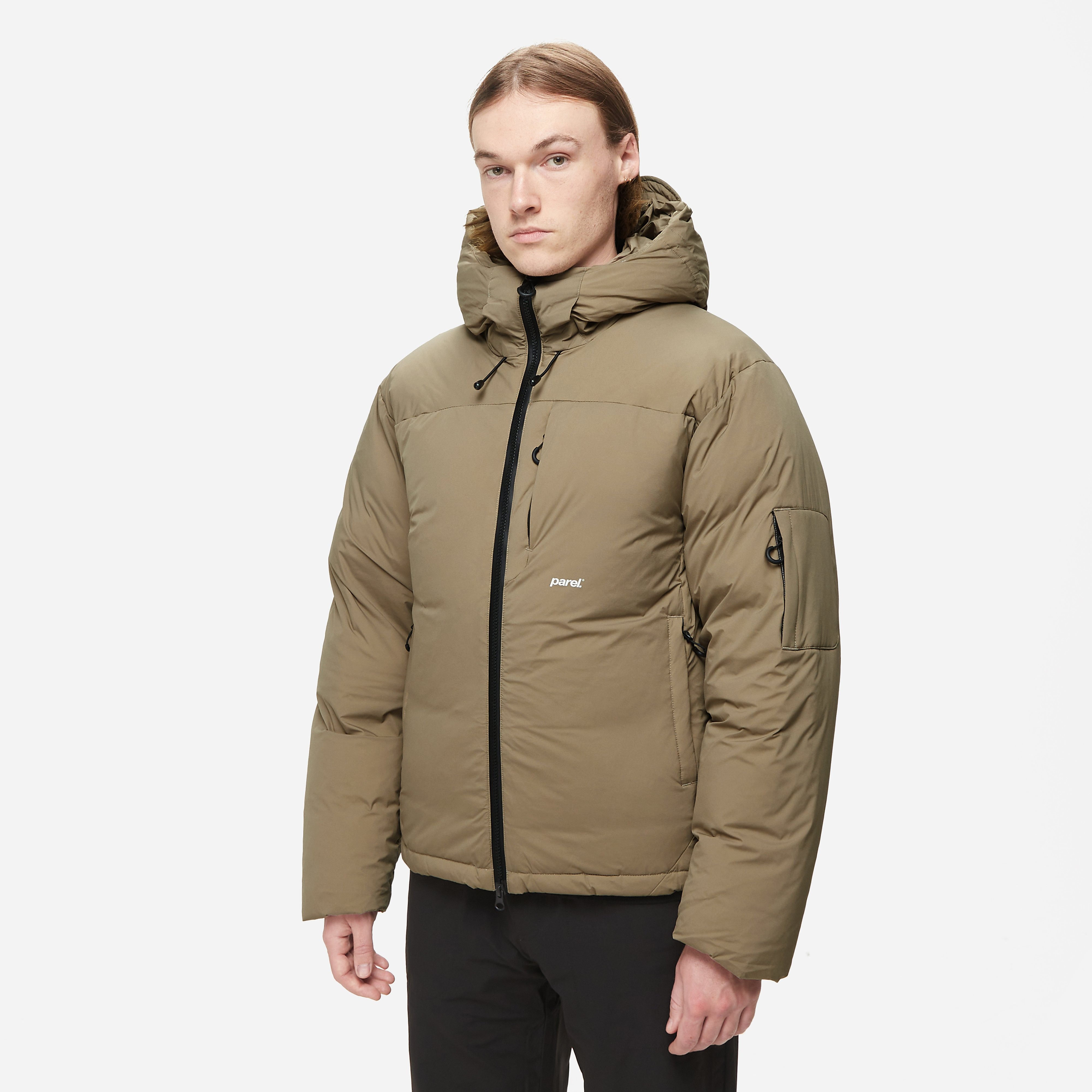 Parel Studios Alta Down Jacket, Sand - Curated Menswear