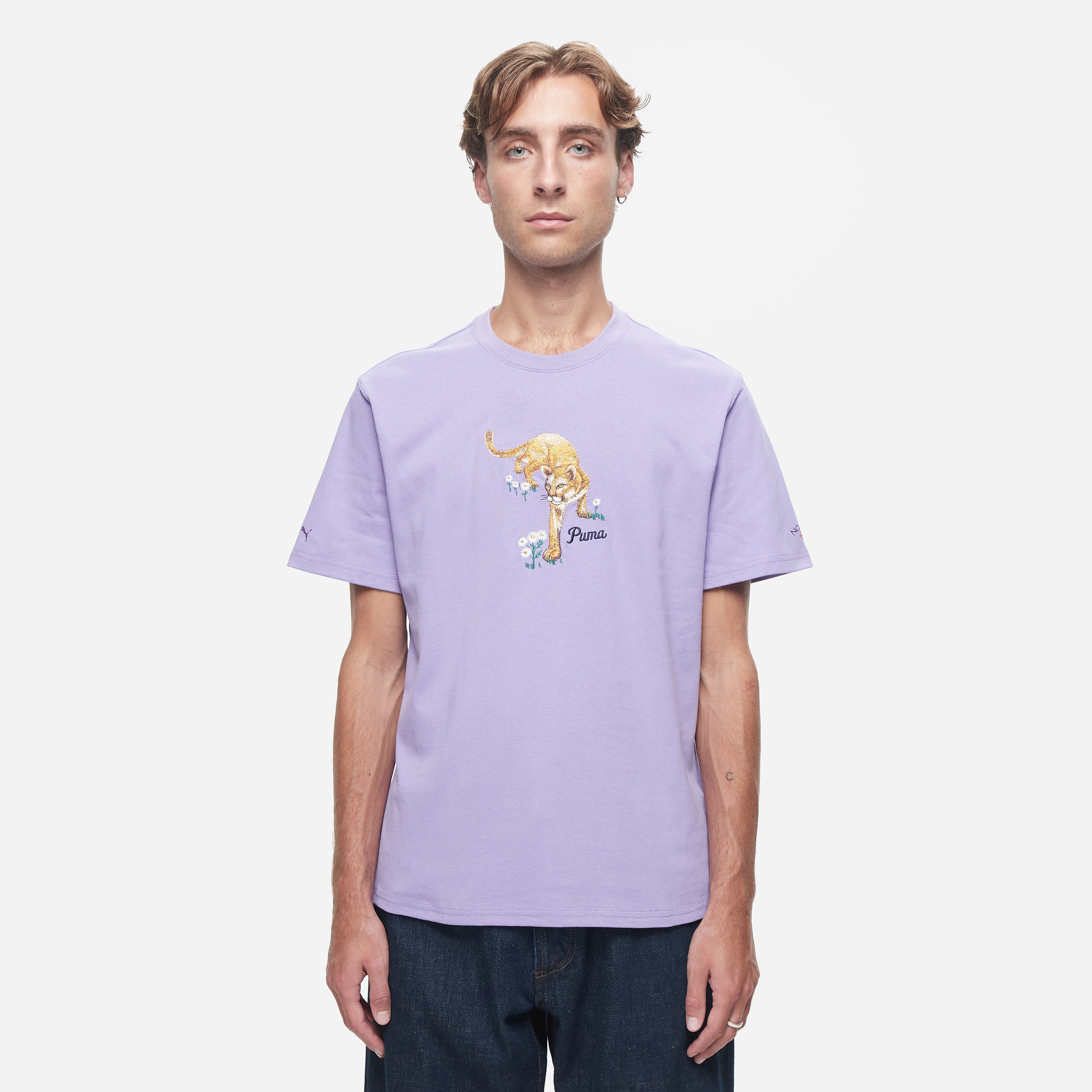 【NOAH】 X PUMA Graphic Tee ★ Lavender Alert R5496 PUMA x Noah Photo Tee - Noah