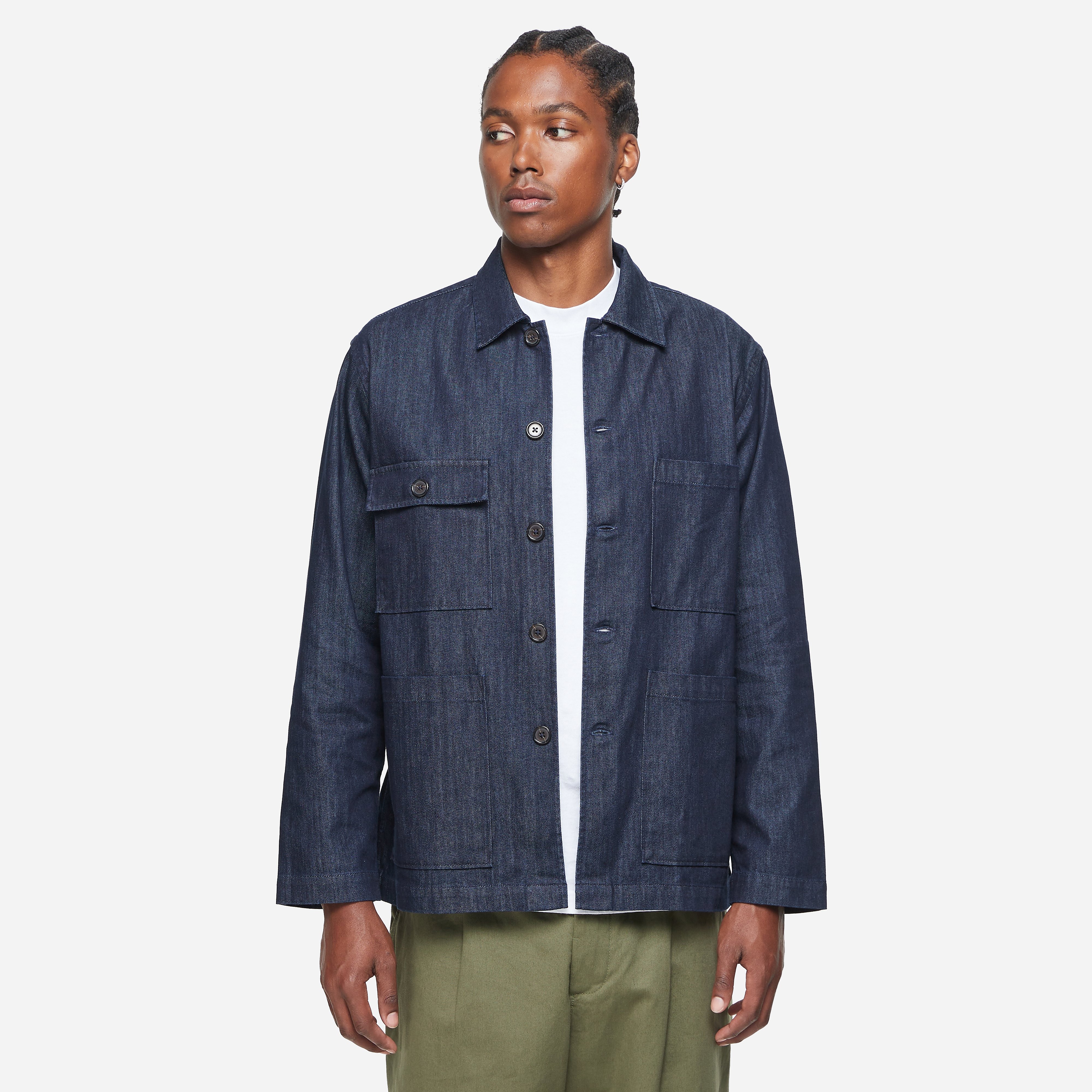 Universal Works Dockside Jacket, Indigo - Curated Menswear