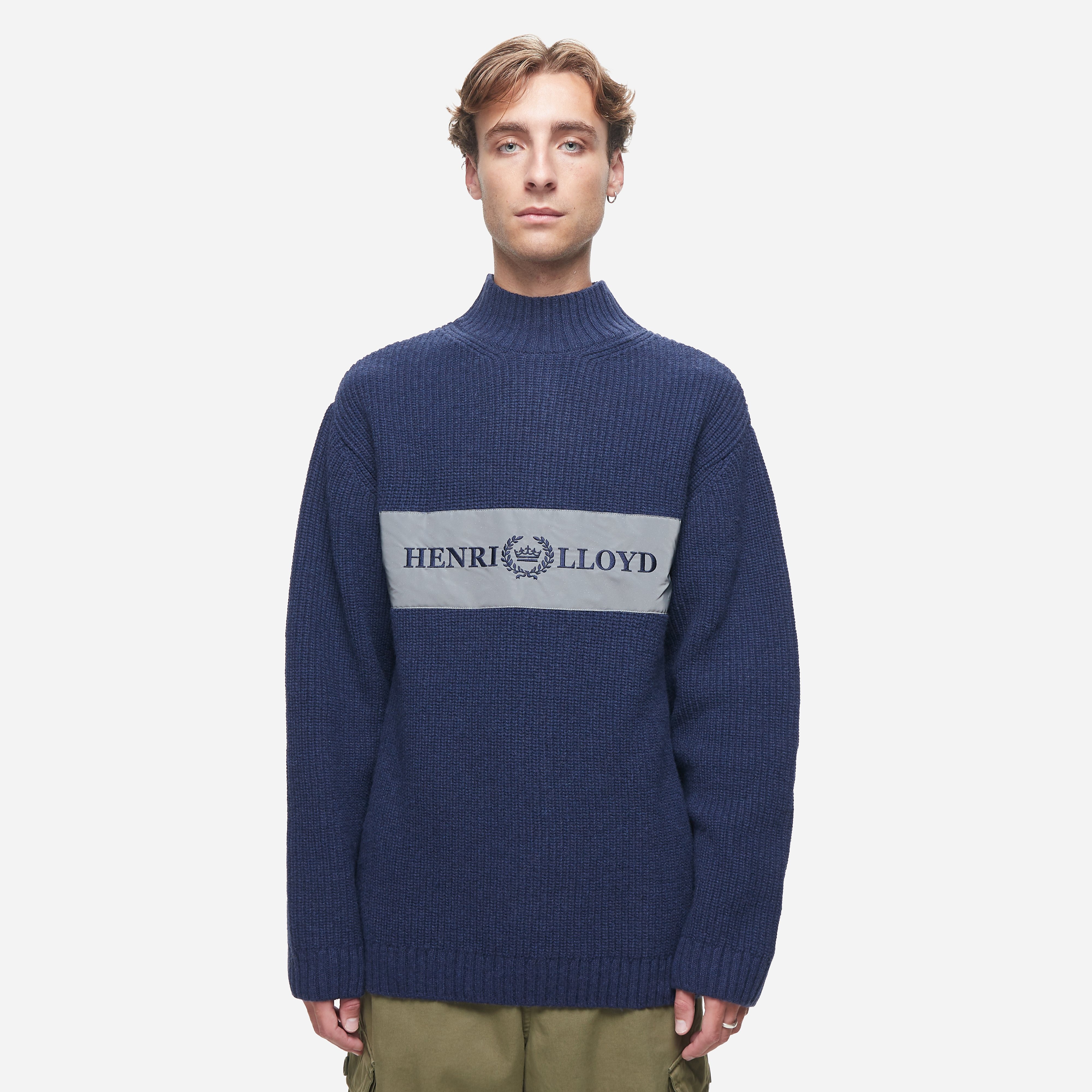 Henri Lloyd Falmouth Gansey Knit Sweatshirt, Navy
