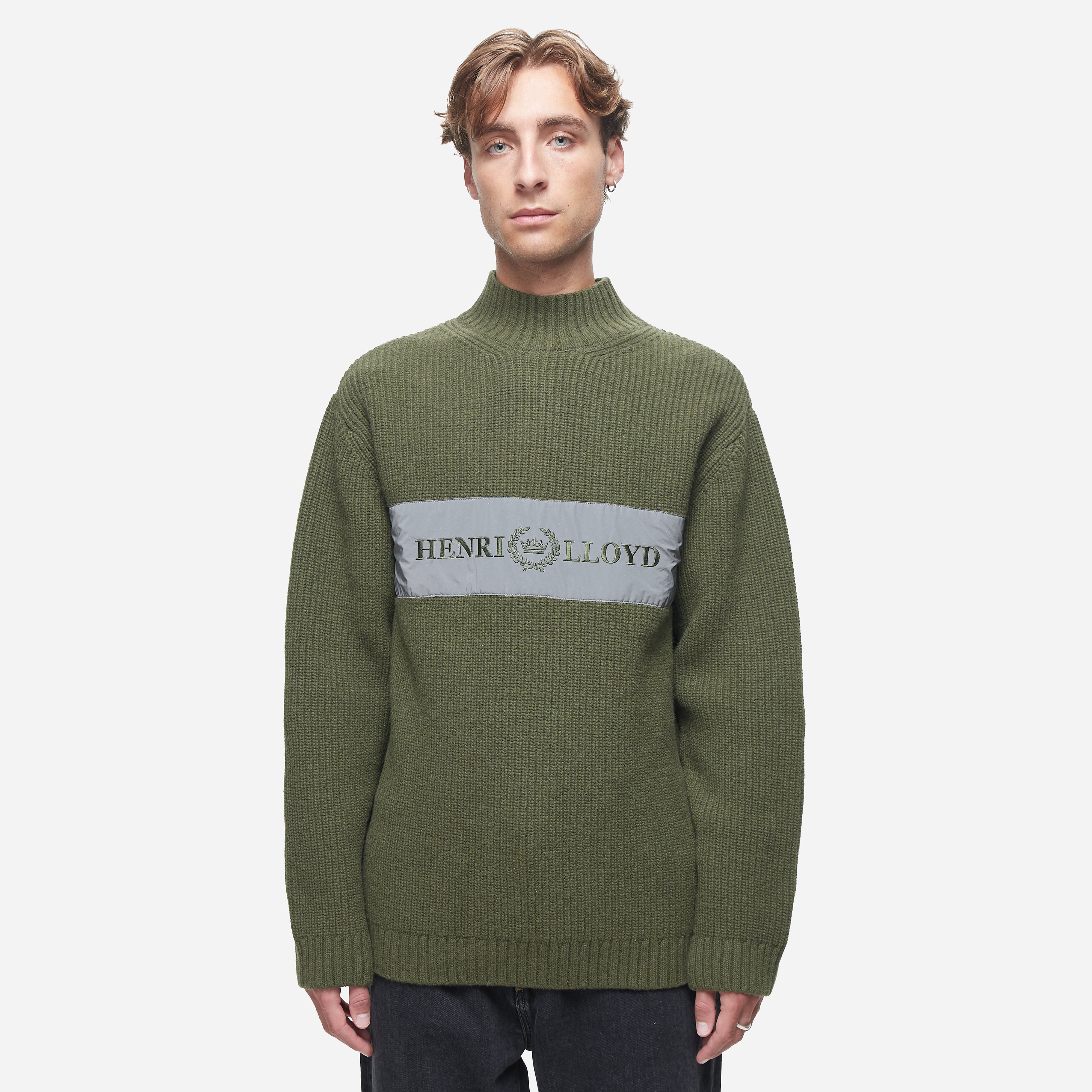 Henri Lloyd Falmouth Gansey Knit Sweatshirt, Green