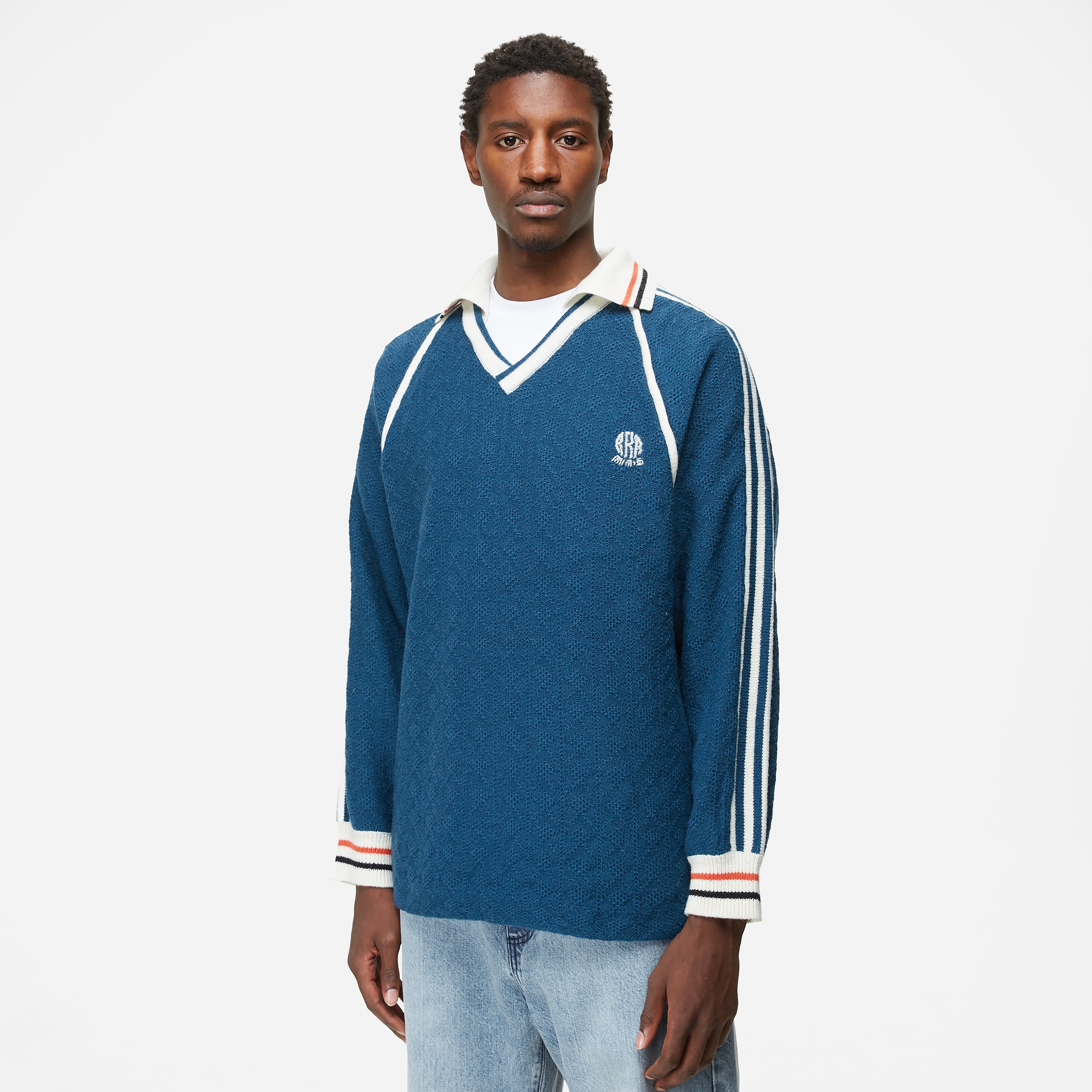 RICE NINE TEN Classic Knit Jersey, NVY - Curated Menswear