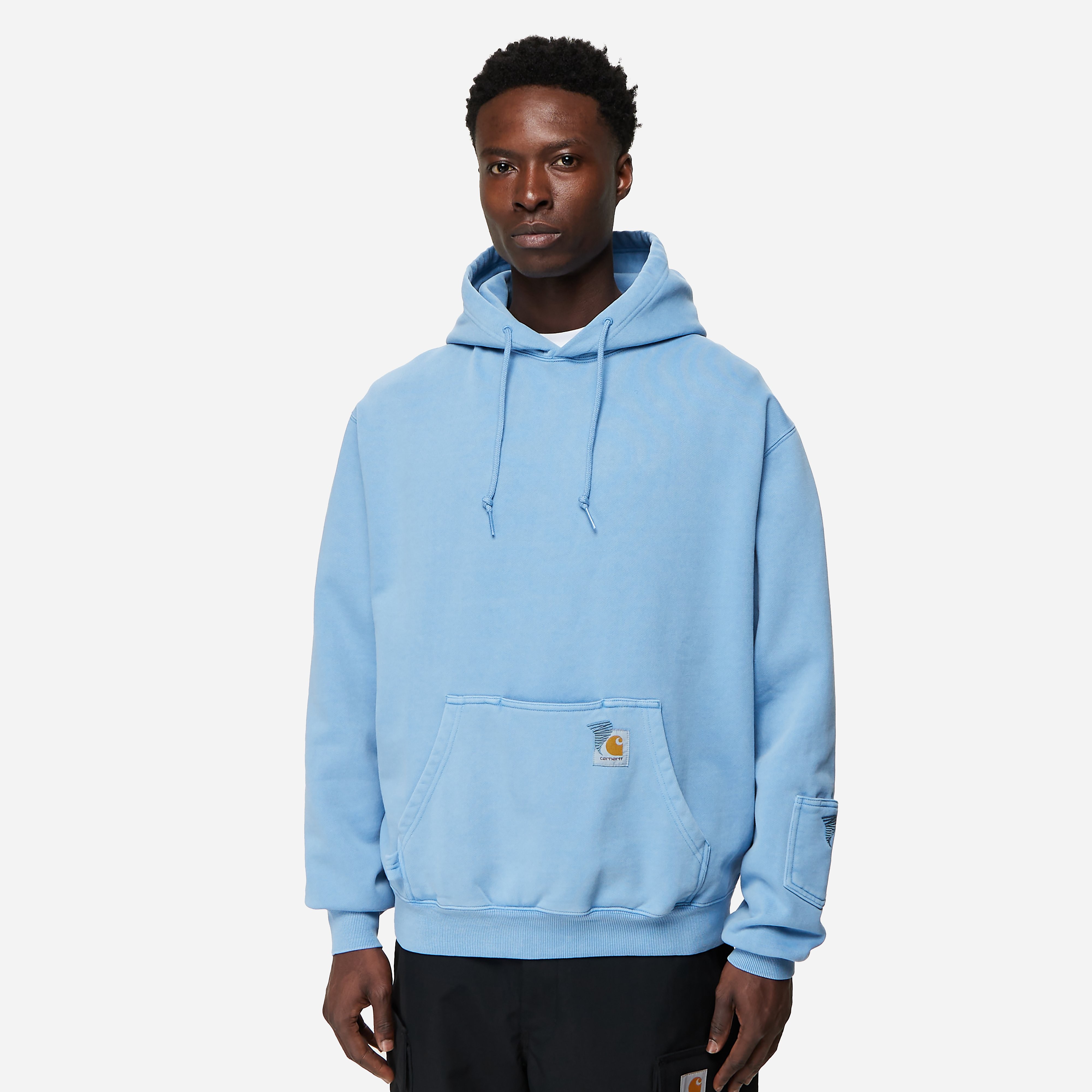 【Carhartt】 PIGMENT DYED SWEATSHIRT ★ OVER FIT Carhartt WIP x Invincible Pigment Dyed Sweatshirt, Grey