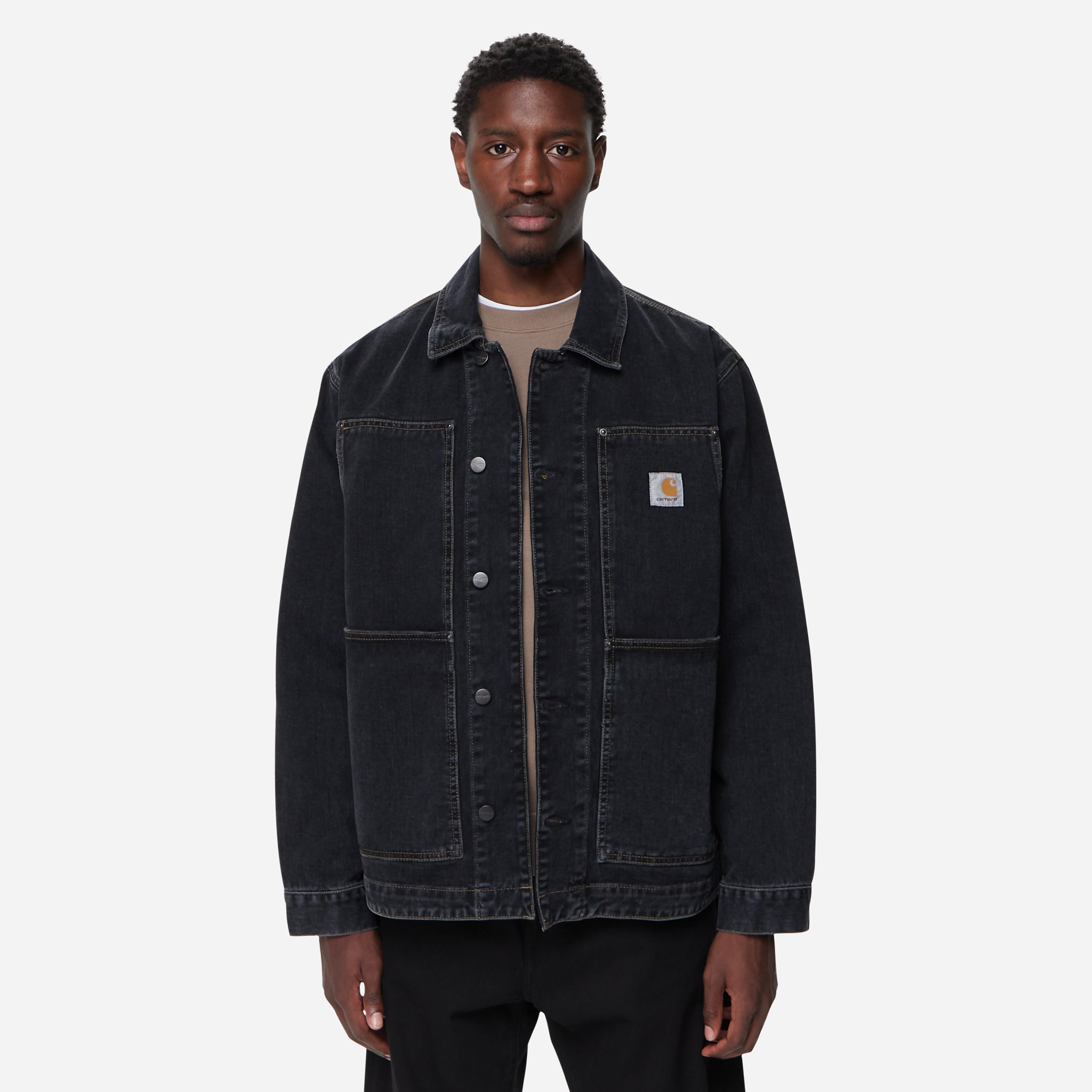 Carhartt WIP Double Front Jacket, Black - Curated Menswear