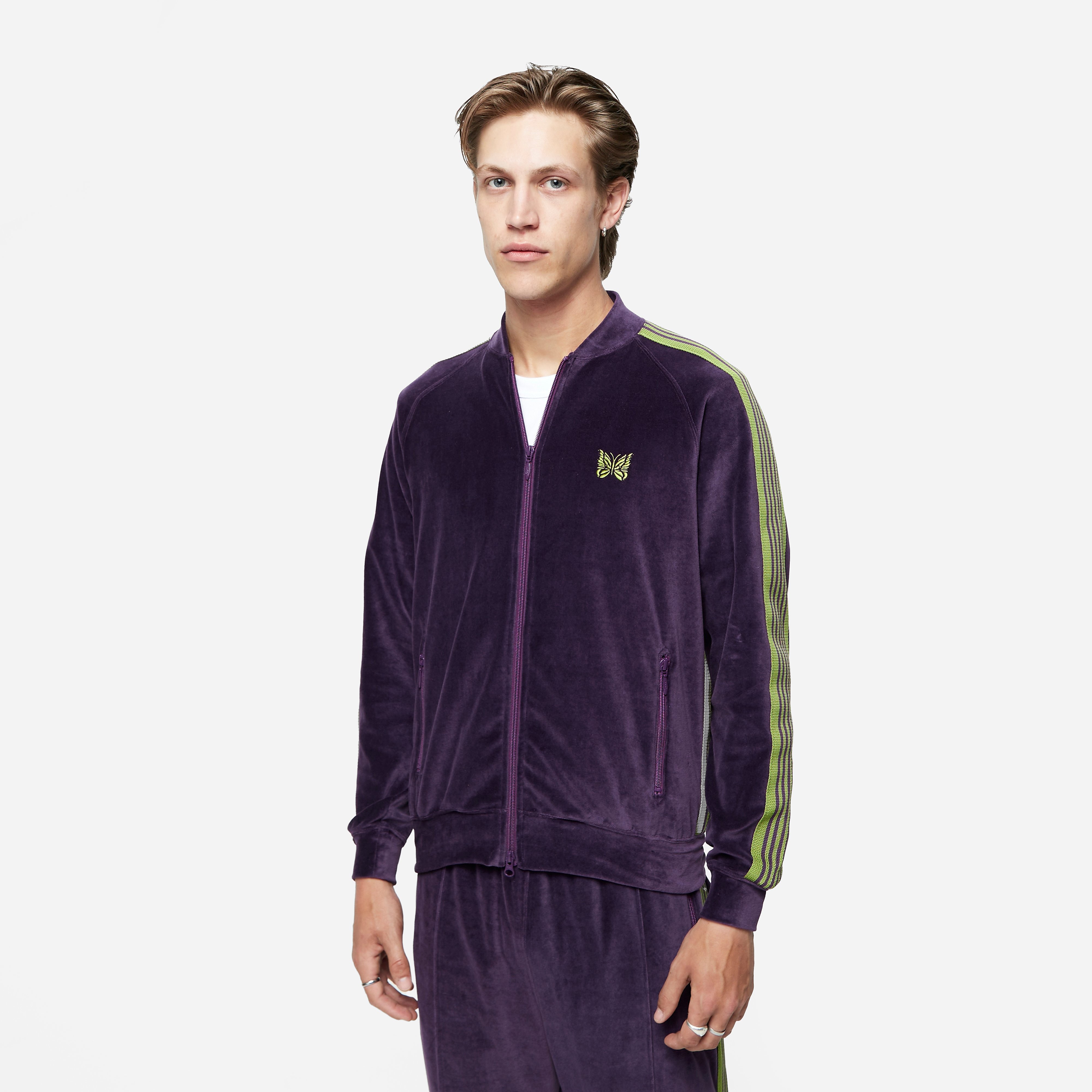Needles Track Jacket, Purple - Curated Menswear