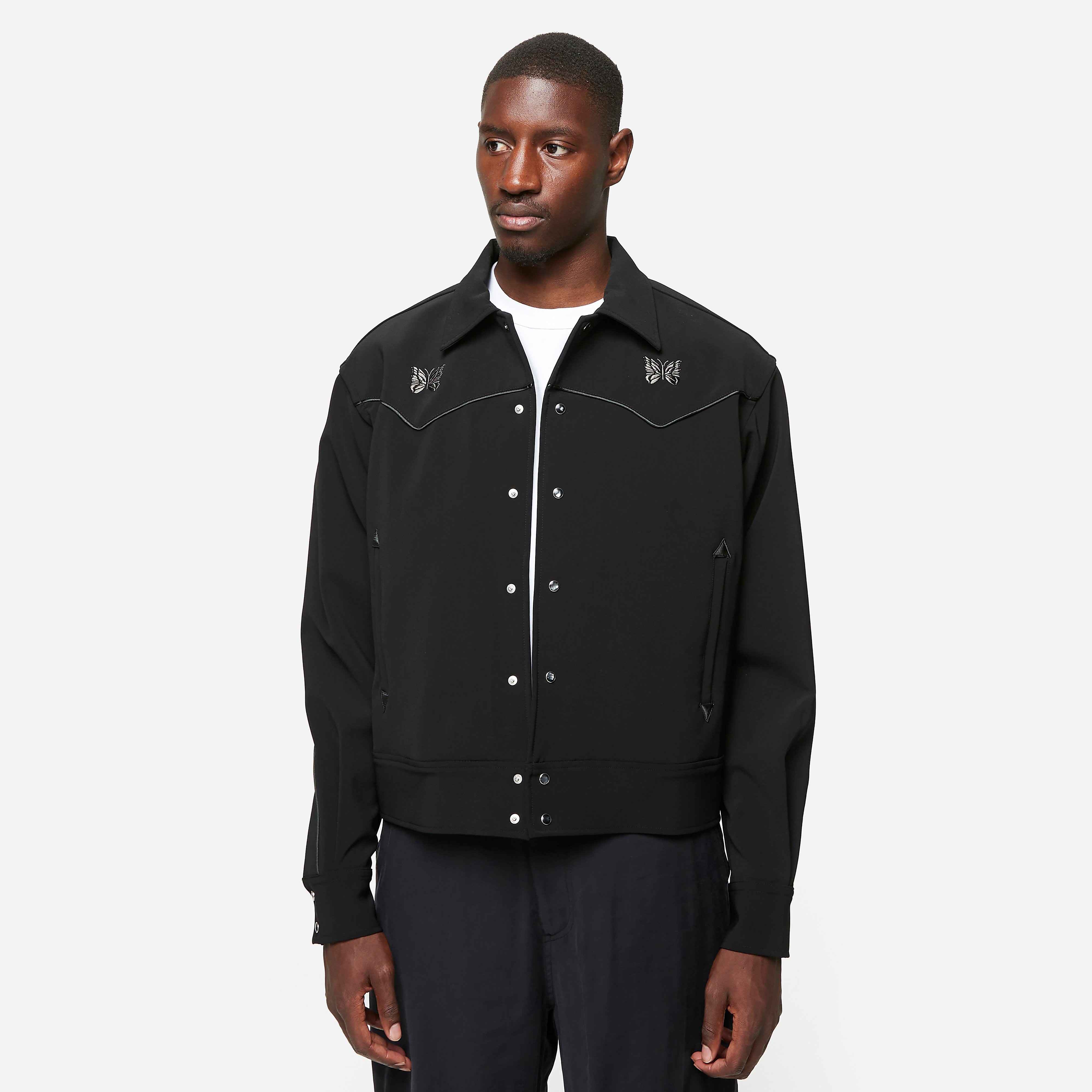 ジャケット・アウター needles Cowboy Jacket XL Needles Cowboy Jacket, Black - Curated Menswear