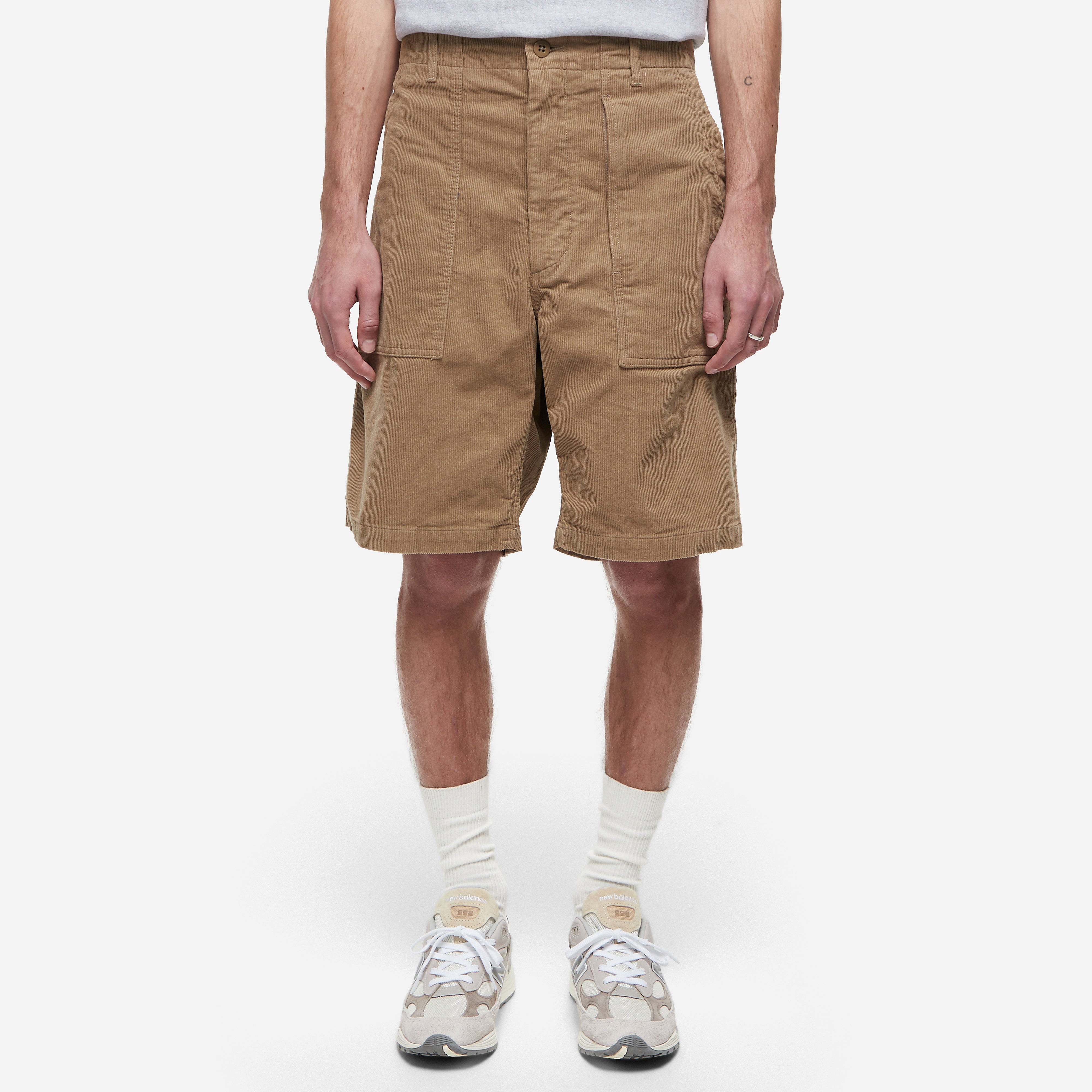 Engineered Garments Fatigue Short, Khaki - Curated Menswear