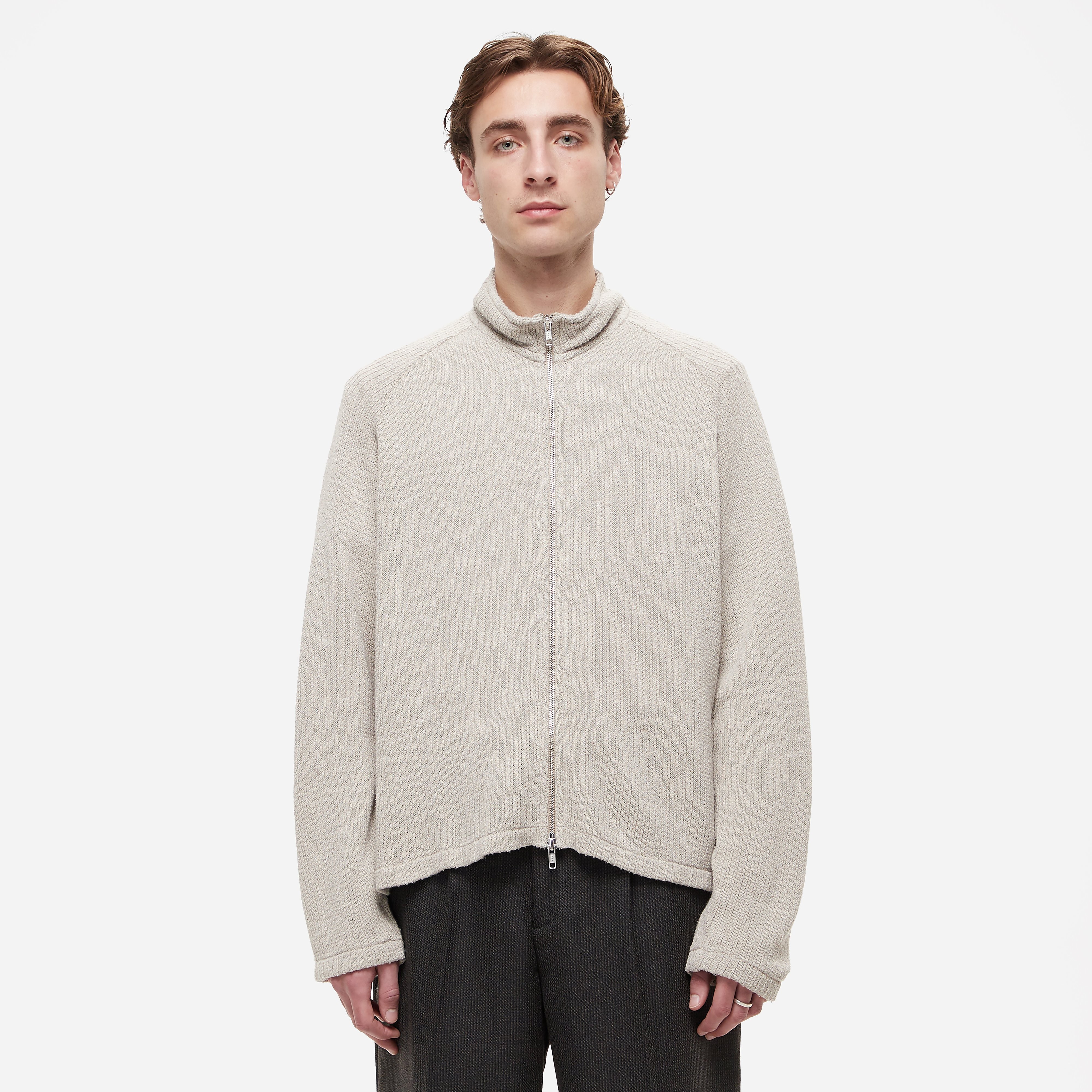 mfpen Leisure Zip Sweatshirt, Grey - Curated Menswear