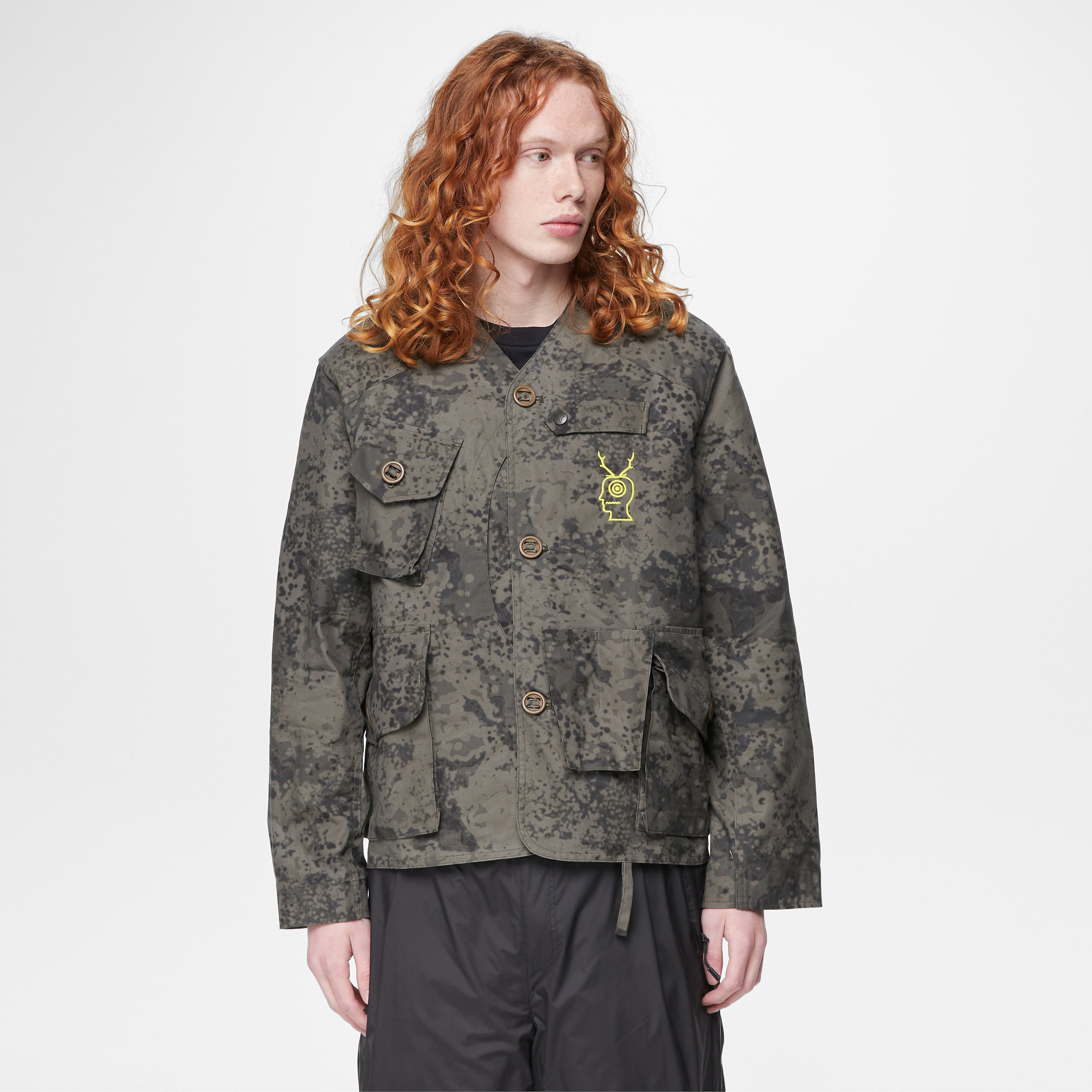 Brain Dead x South2 West8 Tenkara Camo Jacket, Green - Curated 