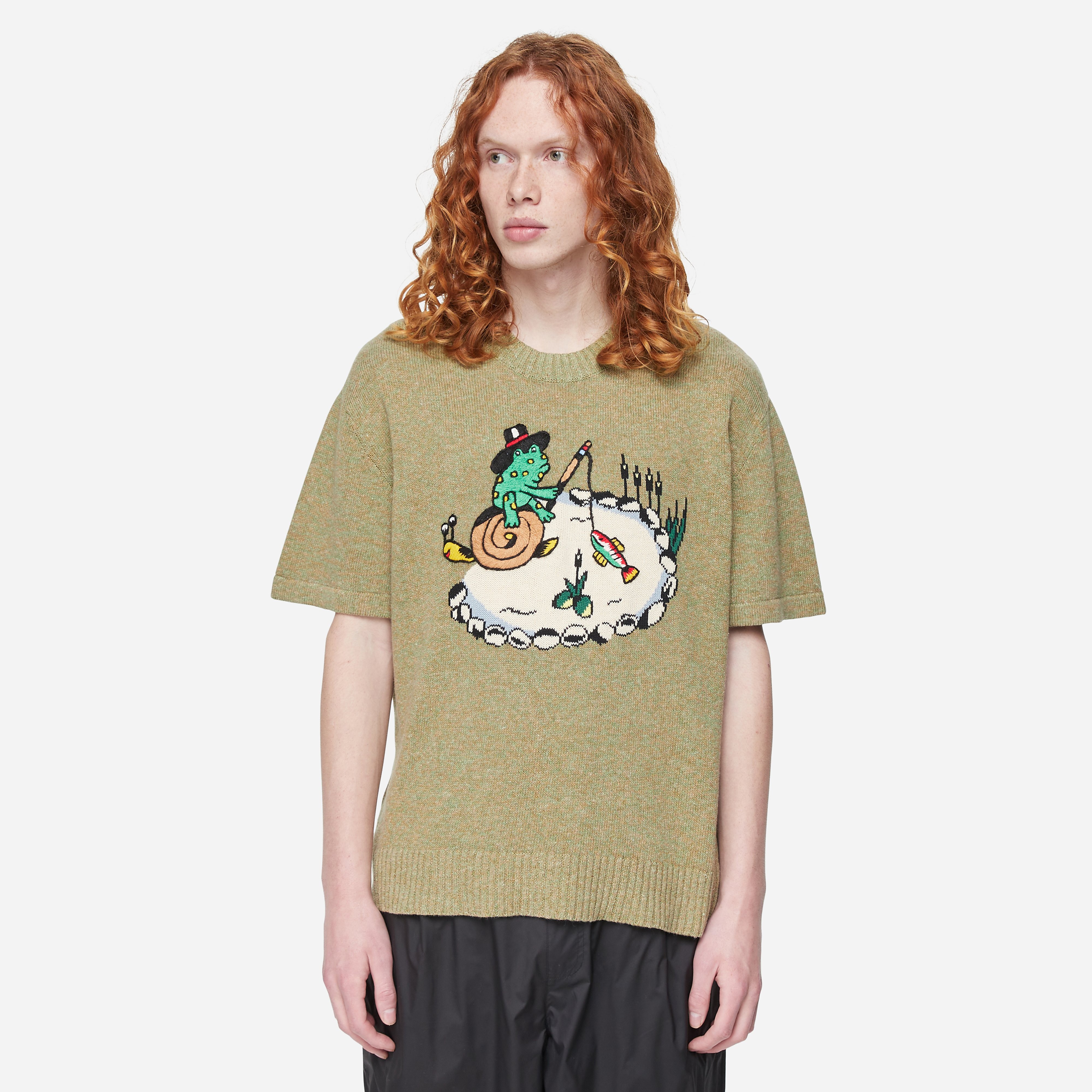 Brain Dead Men's Alien Tractor T-Shirt Black - Curated Menswear