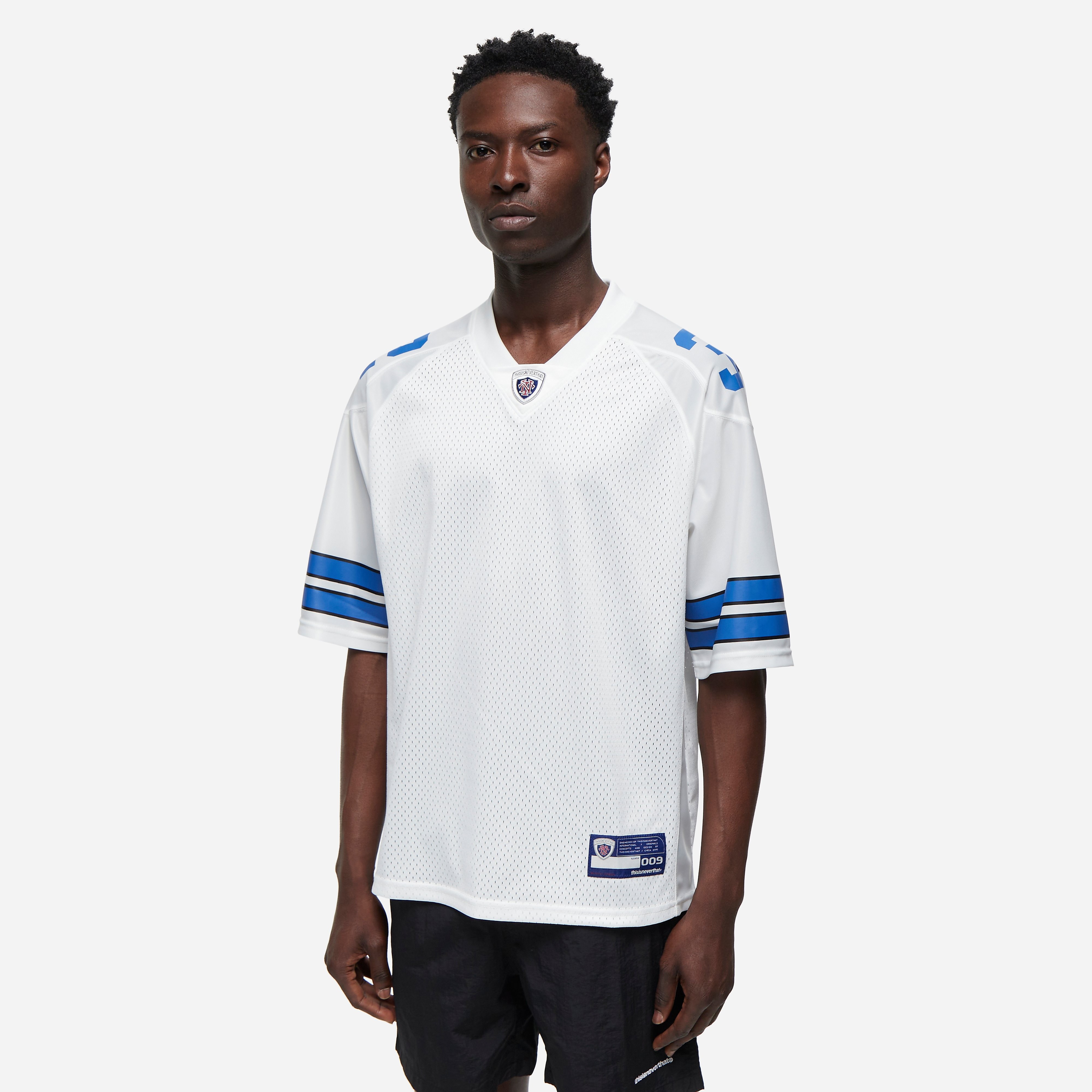 Thisisneverthat Football Jersey, White - Curated Menswear