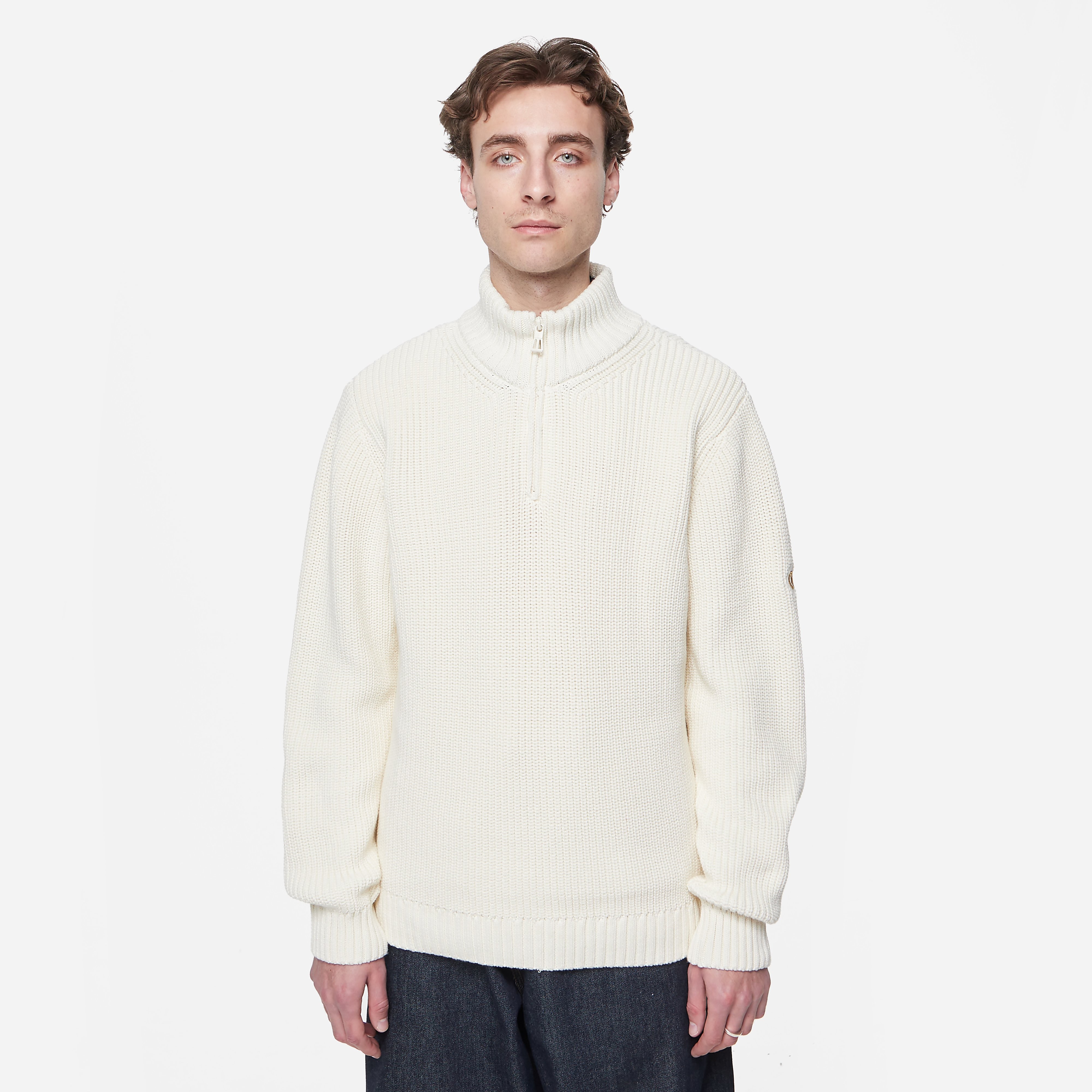 Henri Lloyd Golant Quarter Zip Knit, Ecru Tint