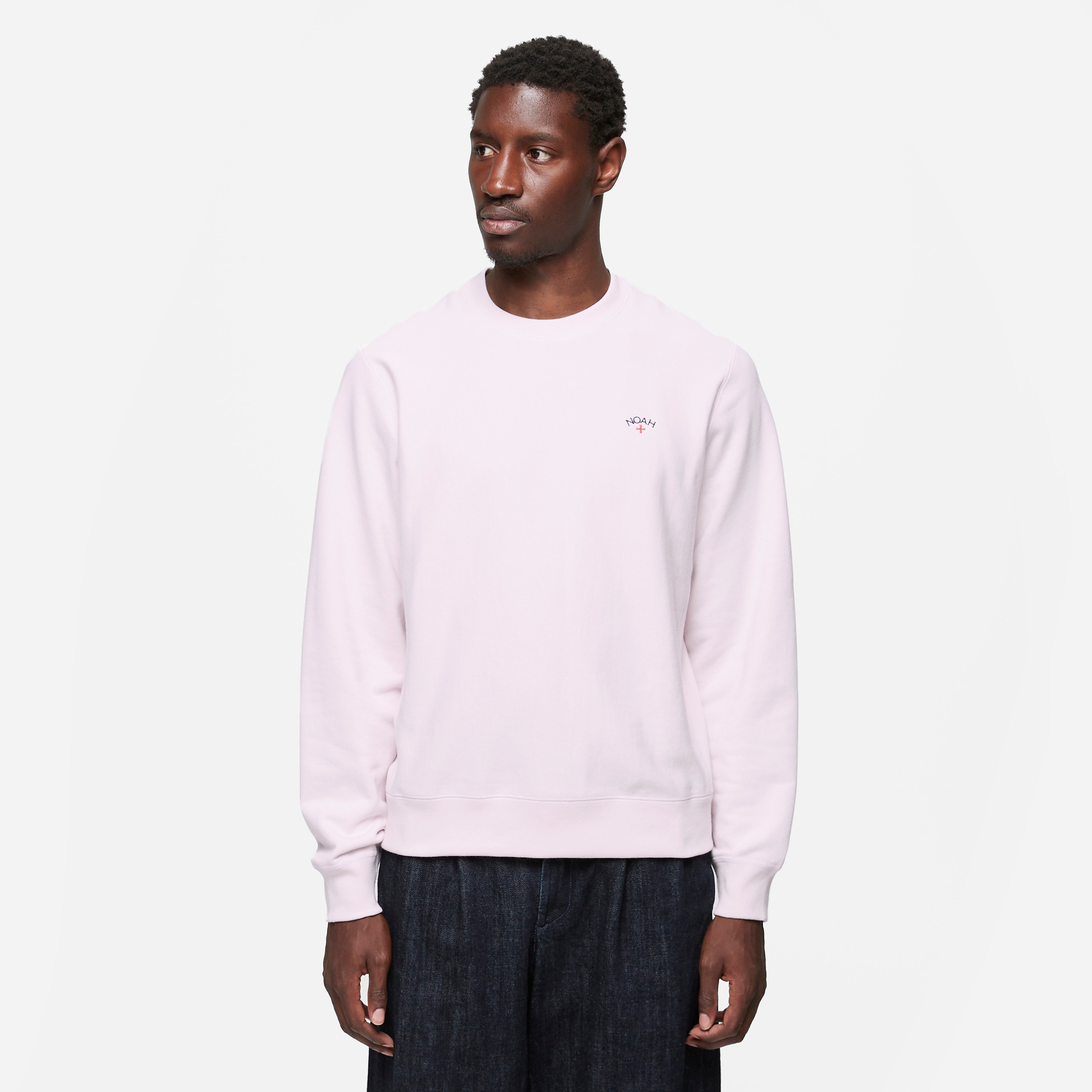 Noah Classic Crew, Pink - Curated Menswear