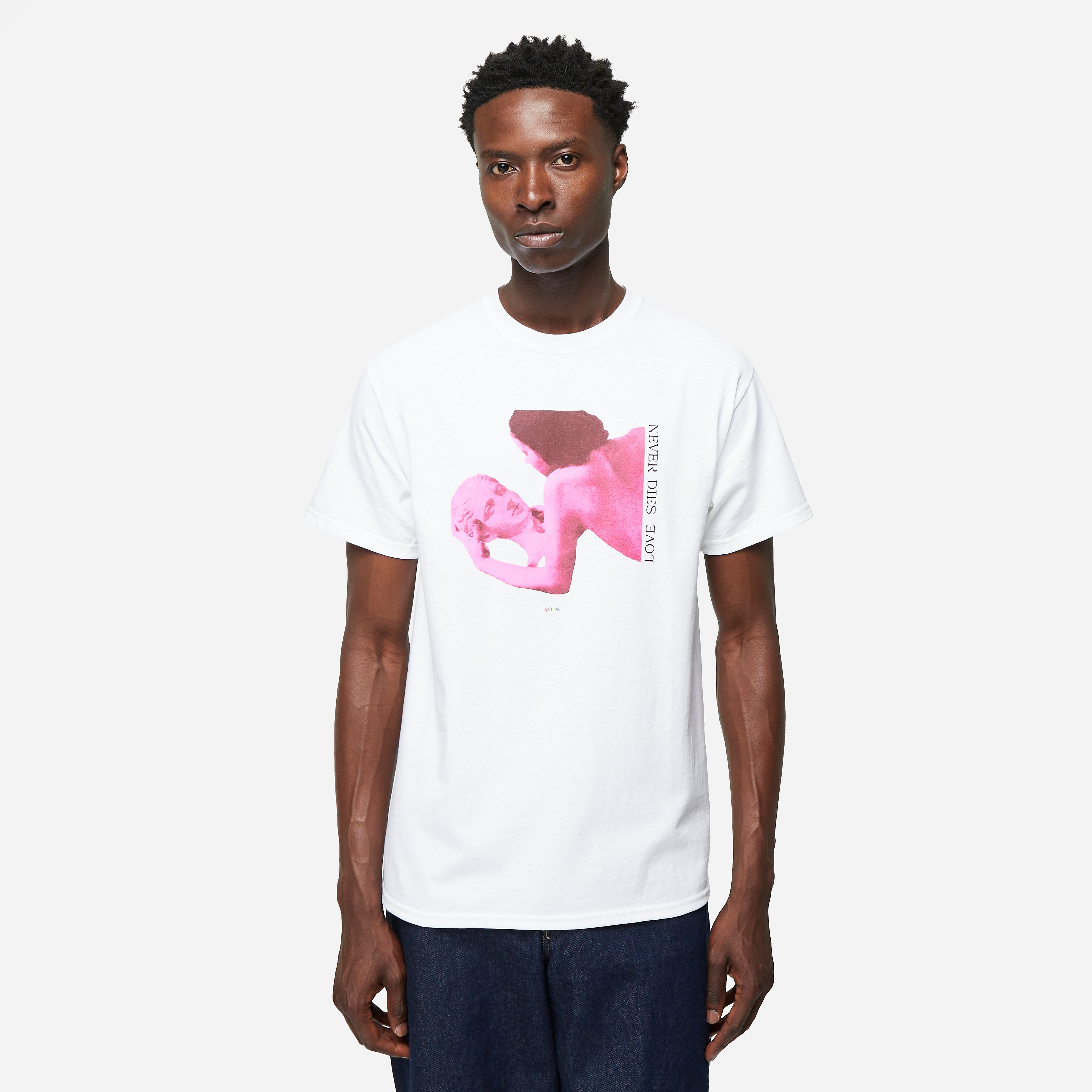 Noah clothing Love Never Dies T-Shirt, White - Curated Menswear