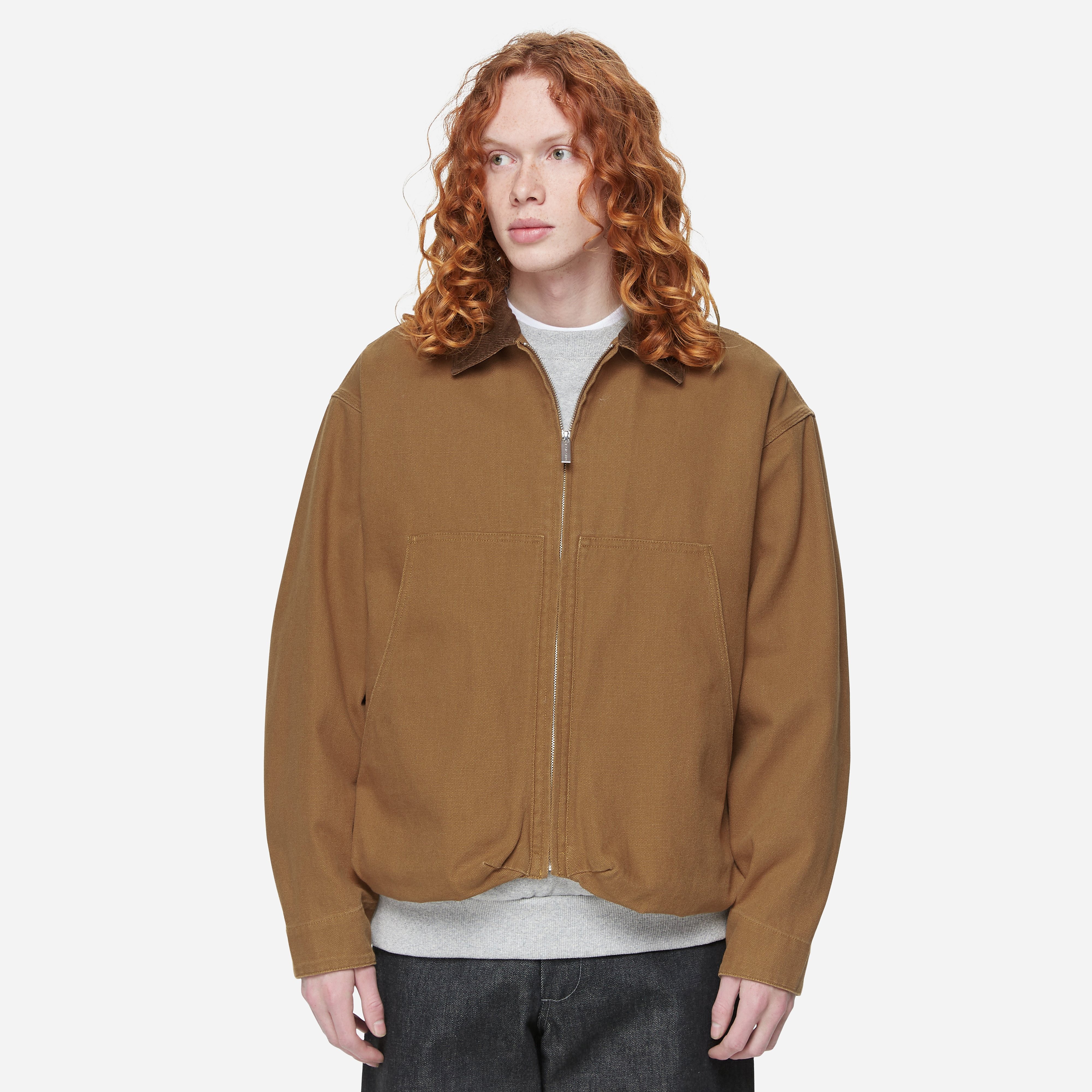 Farah Japan Duck Short Jacket, Brown - Curated Menswear