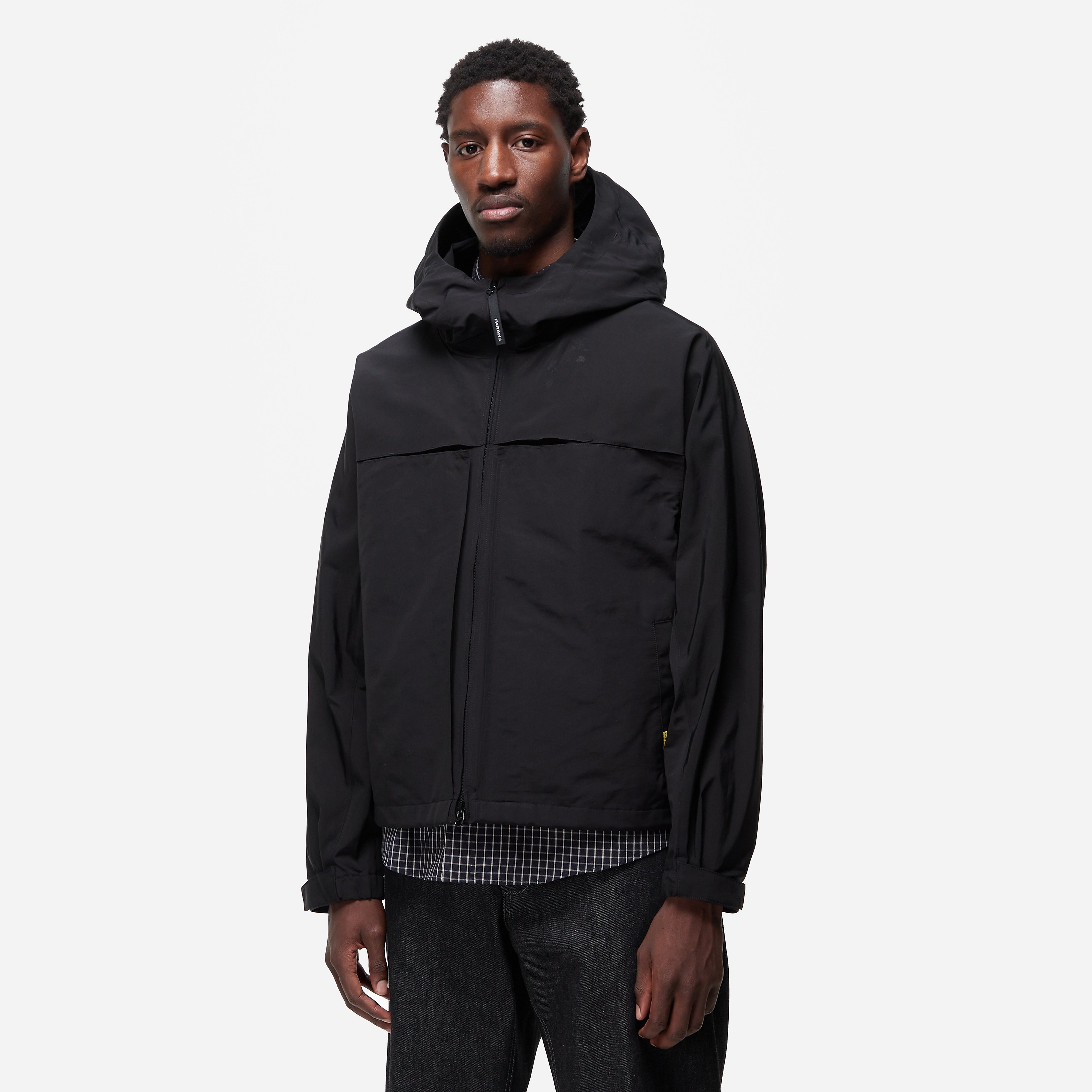 Farah Japan Compartment Jacket, Black - Curated Menswear