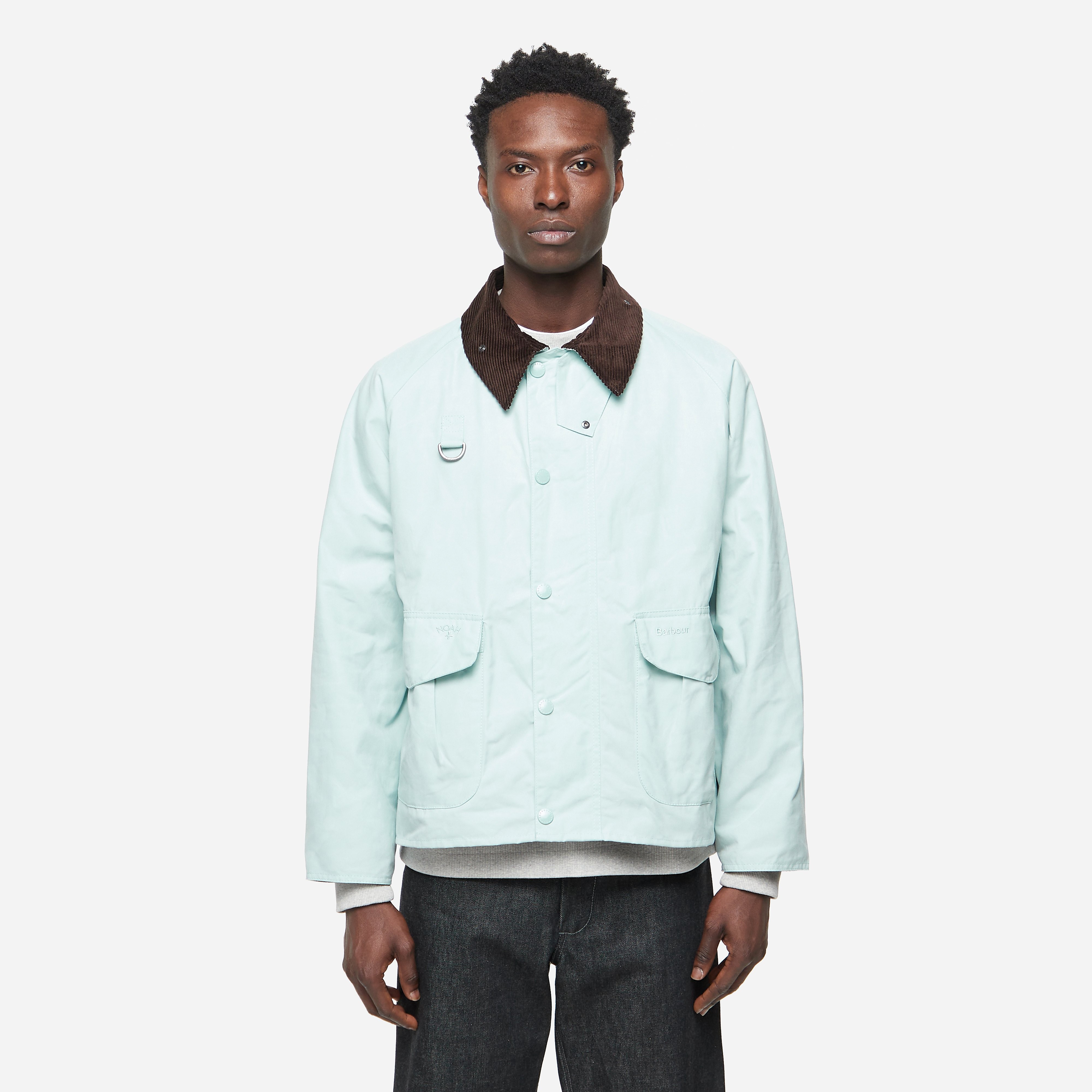Noah x Barbour Wading Jacket, Blue - Curated Menswear