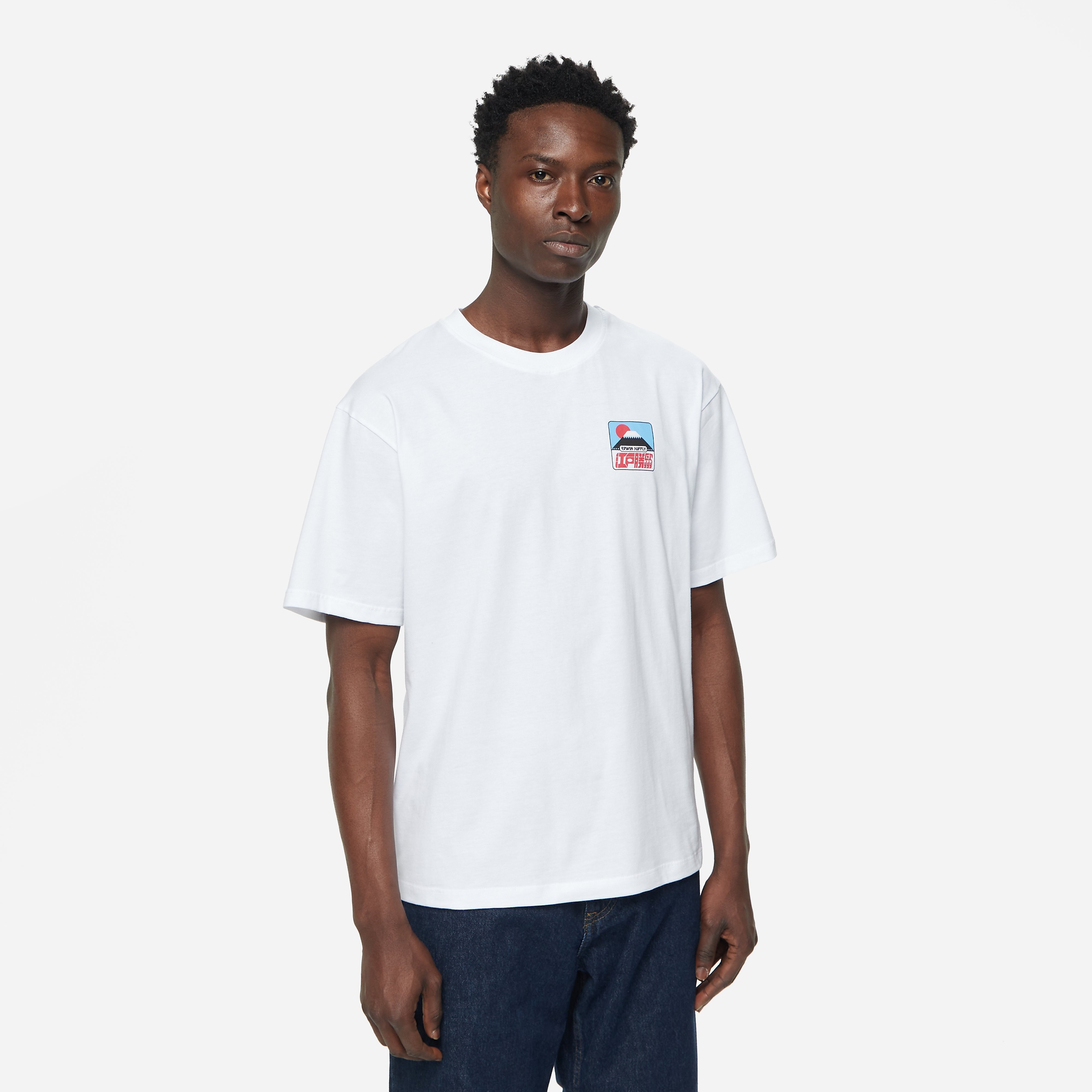 Edwin Sunset Fuji T-Shirt, White