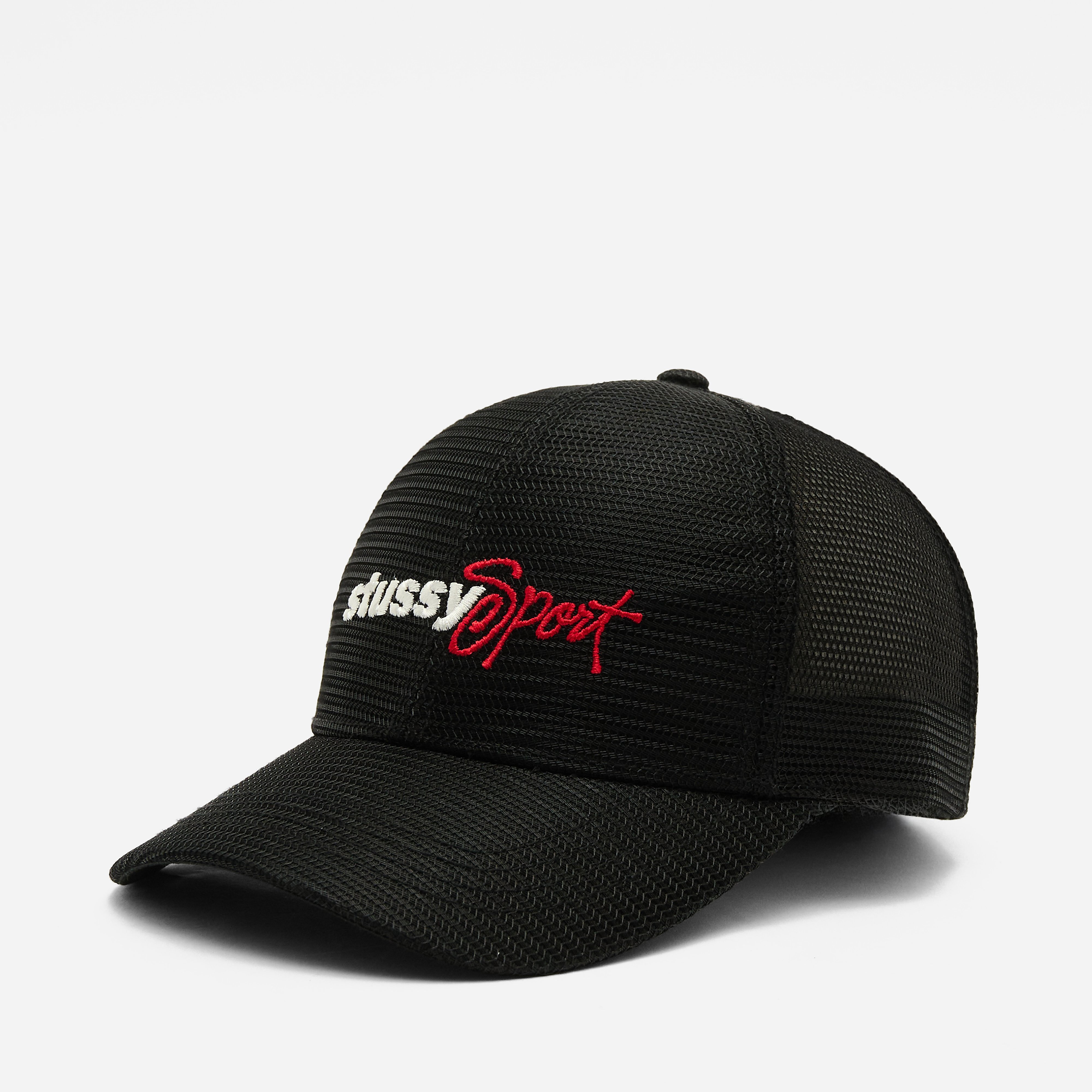 Stussy Sport Mesh Cap in Black