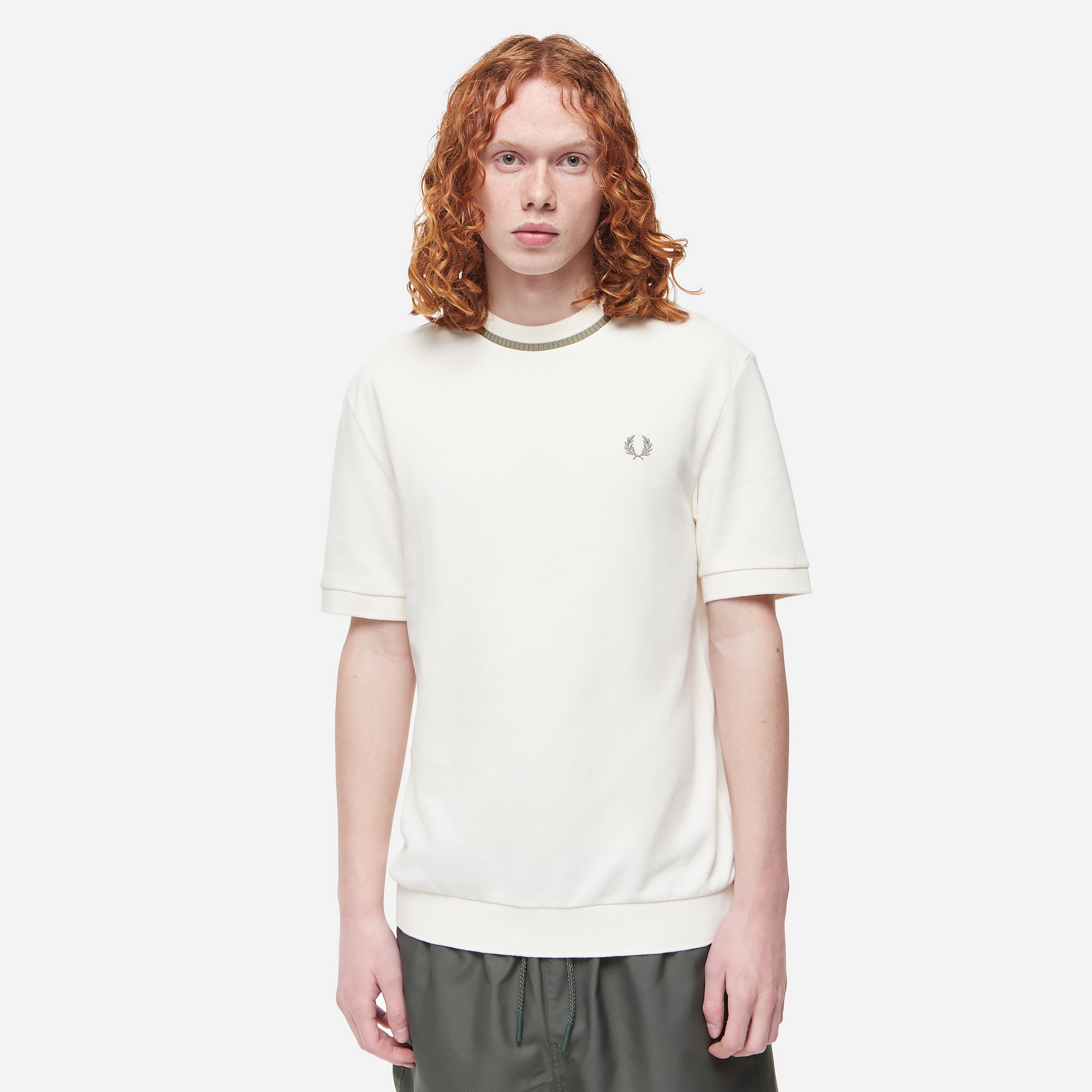 Tシャツ・カットソー FRED PERRY [Sharp] L/S Crew neck Pique T-Shirt 5FT0019 Fred Perry Crew-Neck Piqué T-Shirt | Liberty