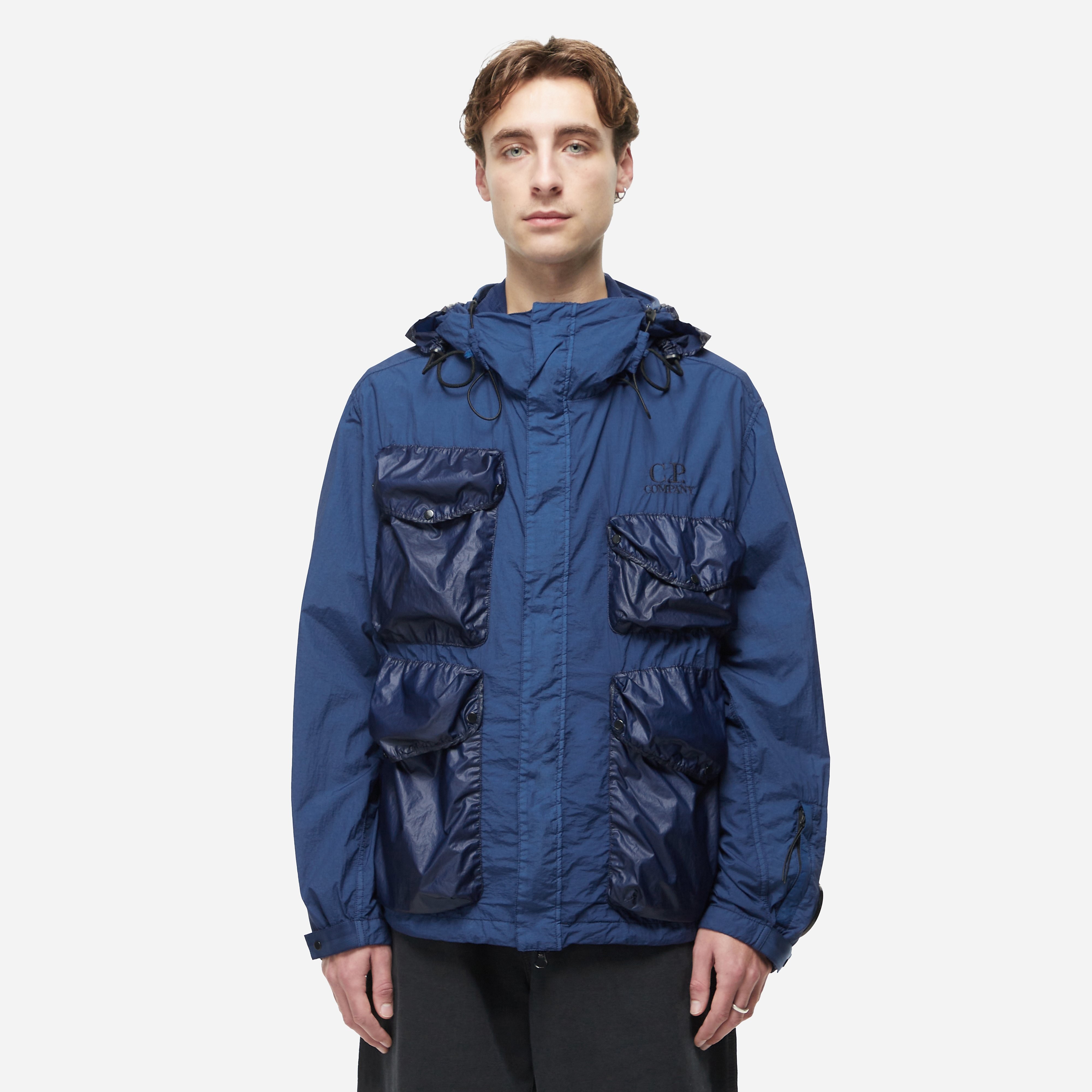 C.P. Company Taylon-L Mille Jacket, Blue - Curated Menswear