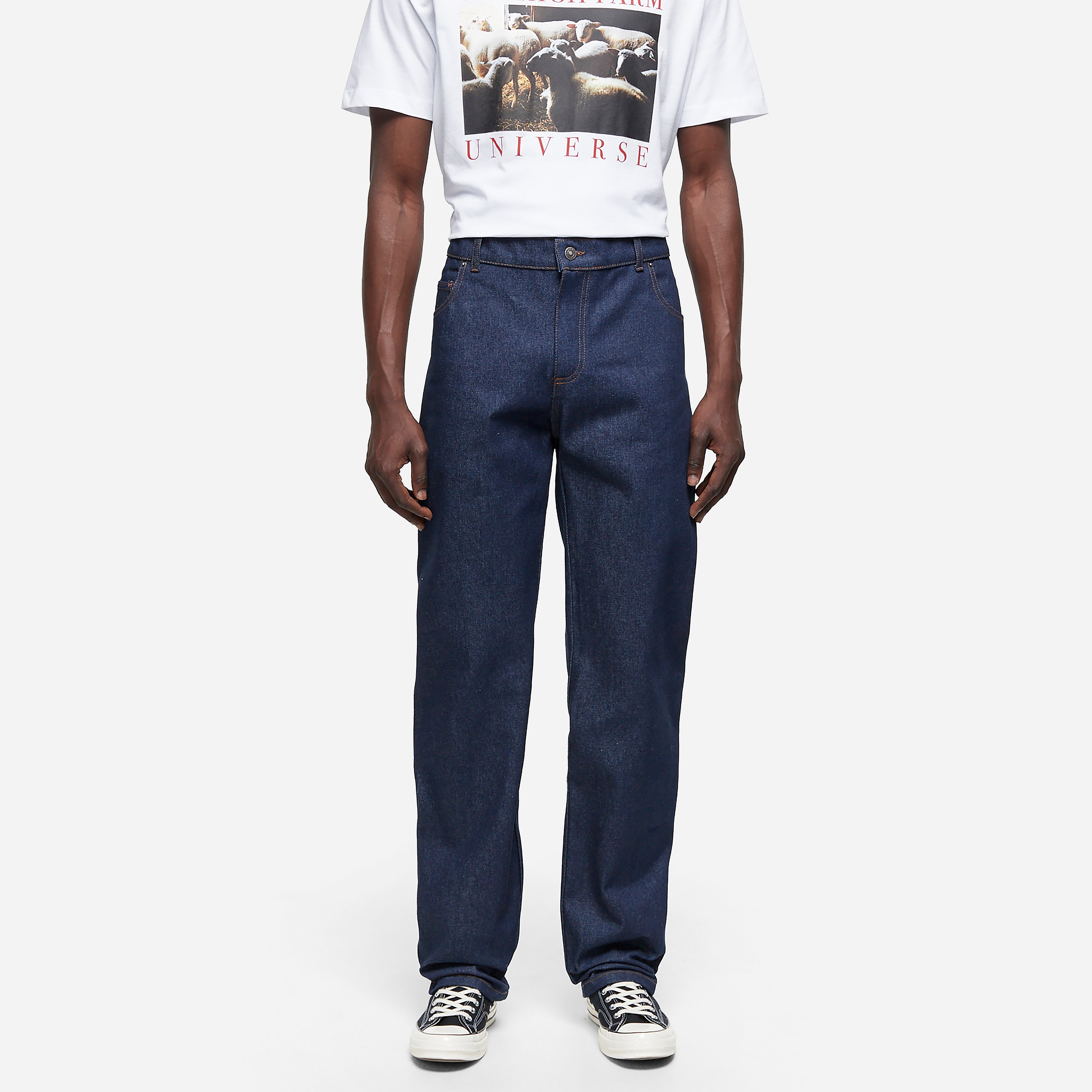 Sky High Farm Workwear Classic Denim Jeans, Blue