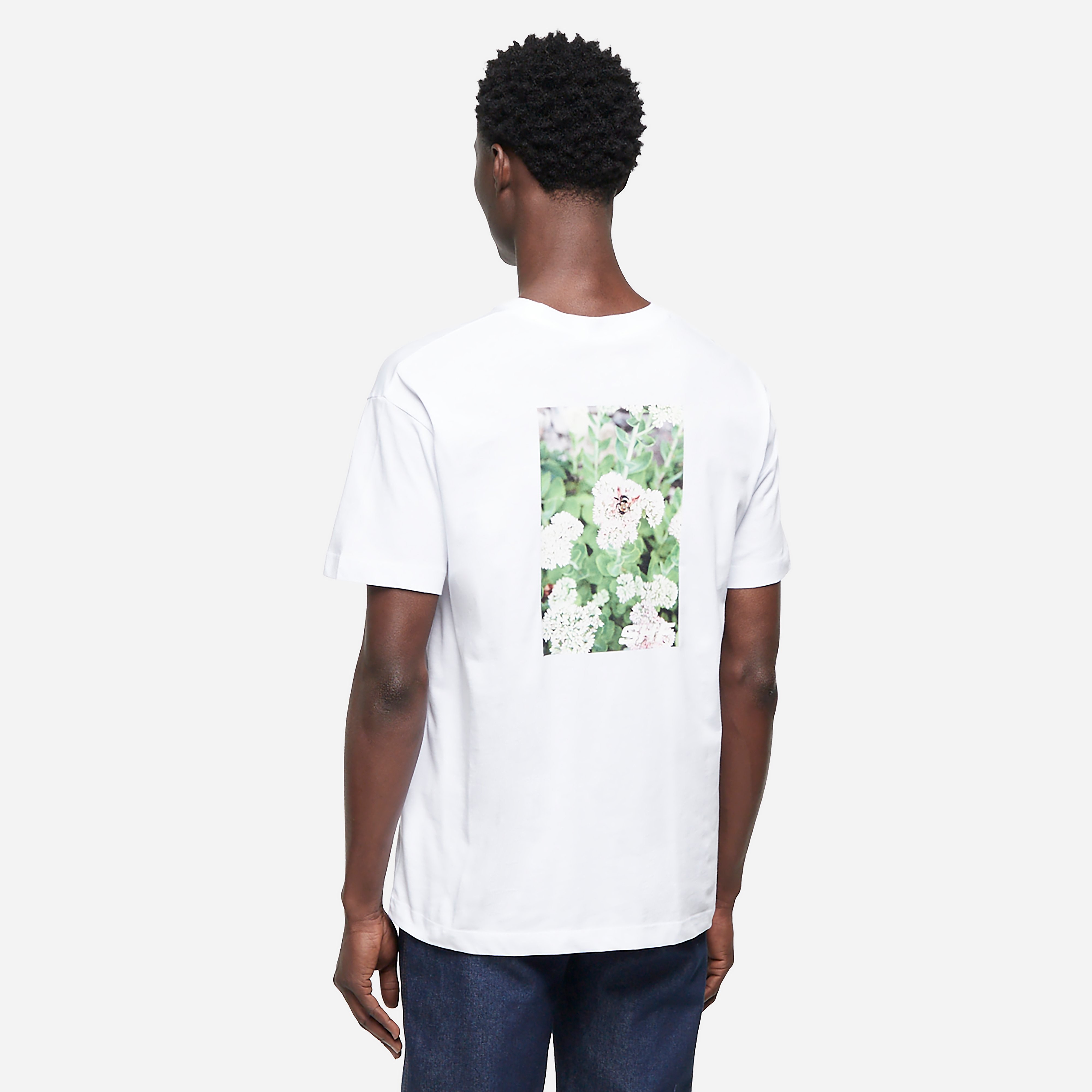 Sky High Farm Workwear Knit Flower T-Shirt, White