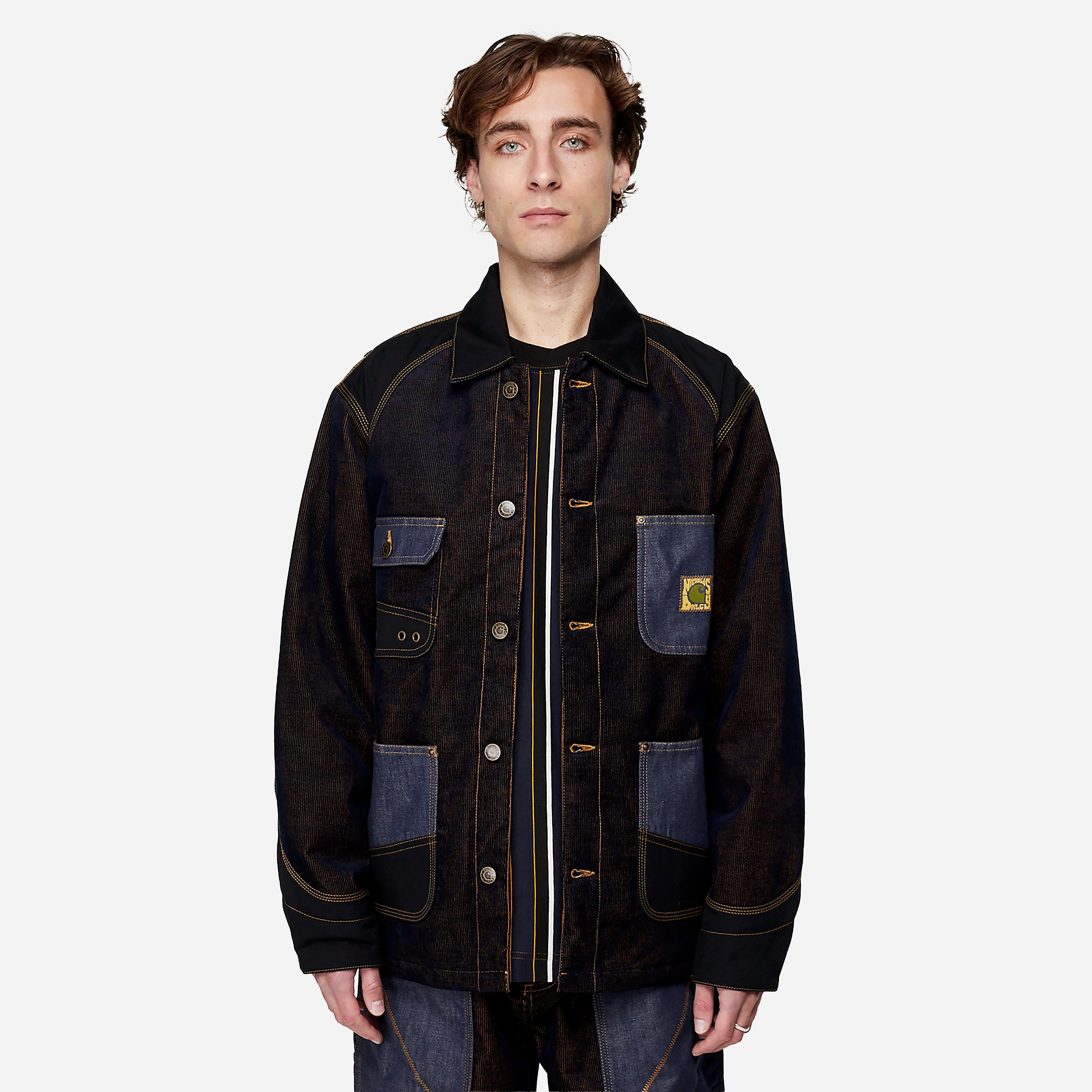 Carhartt WIP Double Front Jacket, Blue - Curated Menswear