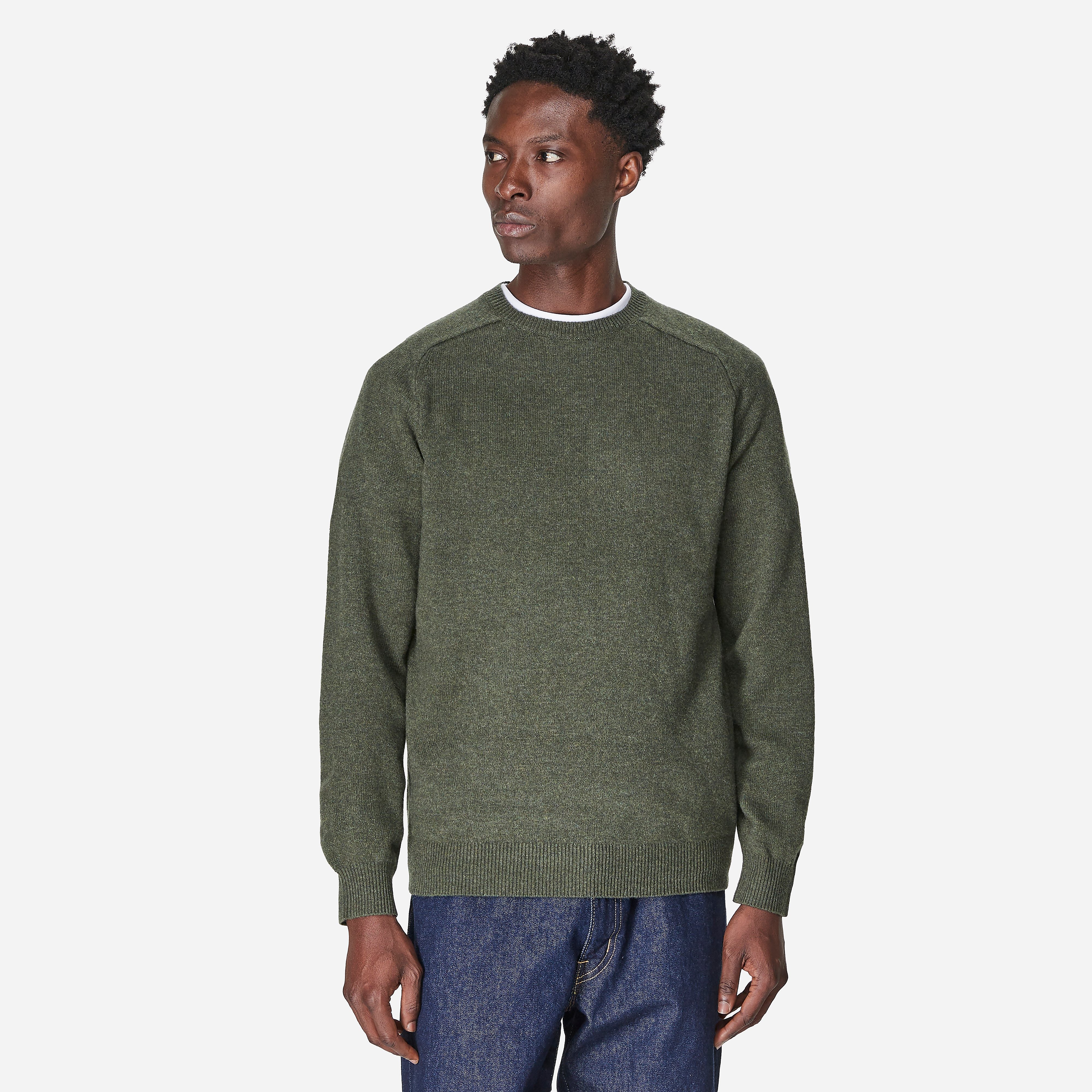 Beams Plus 9G Knit Sweatshirt, Green