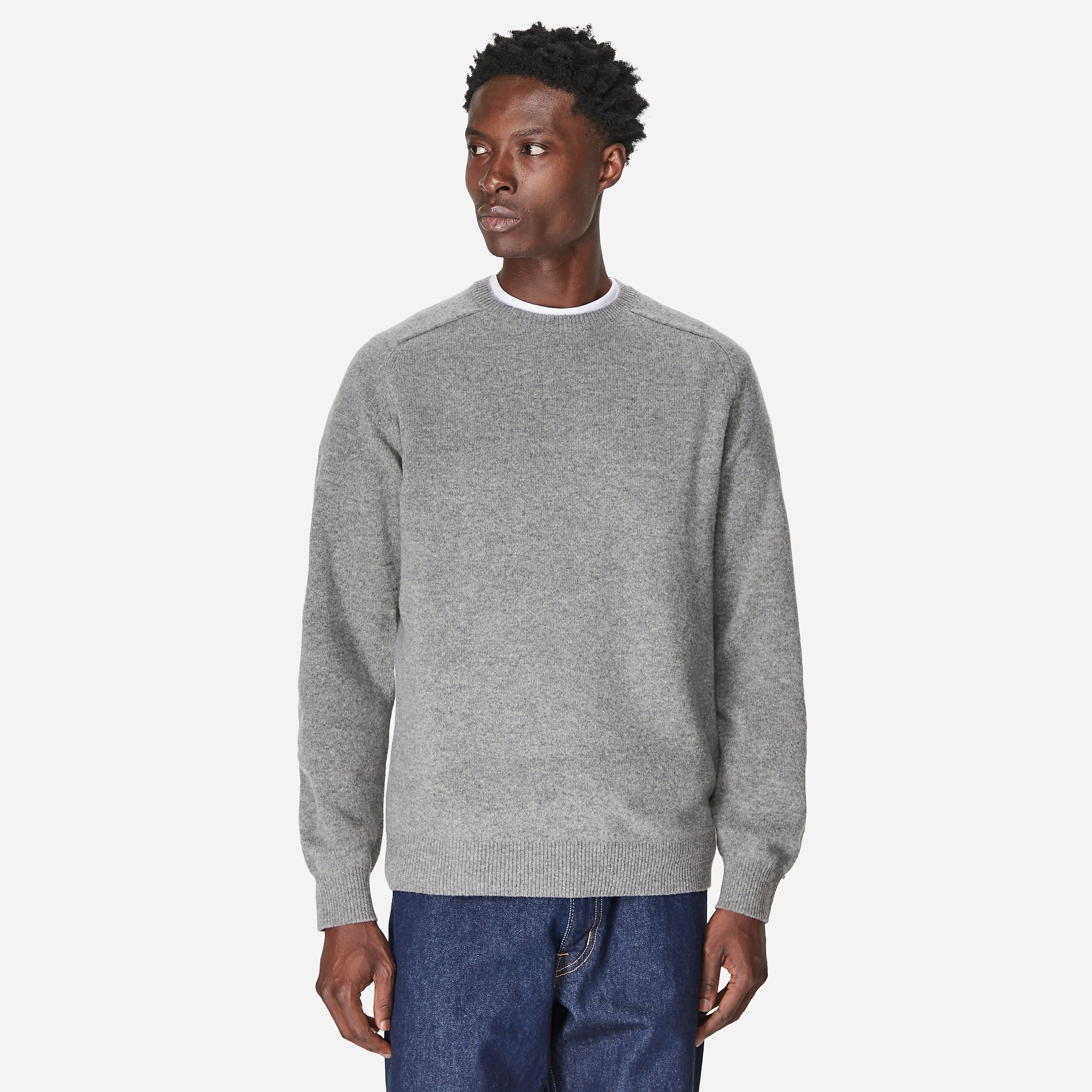 Beams Plus 9G Knit Sweatshirt, Grey