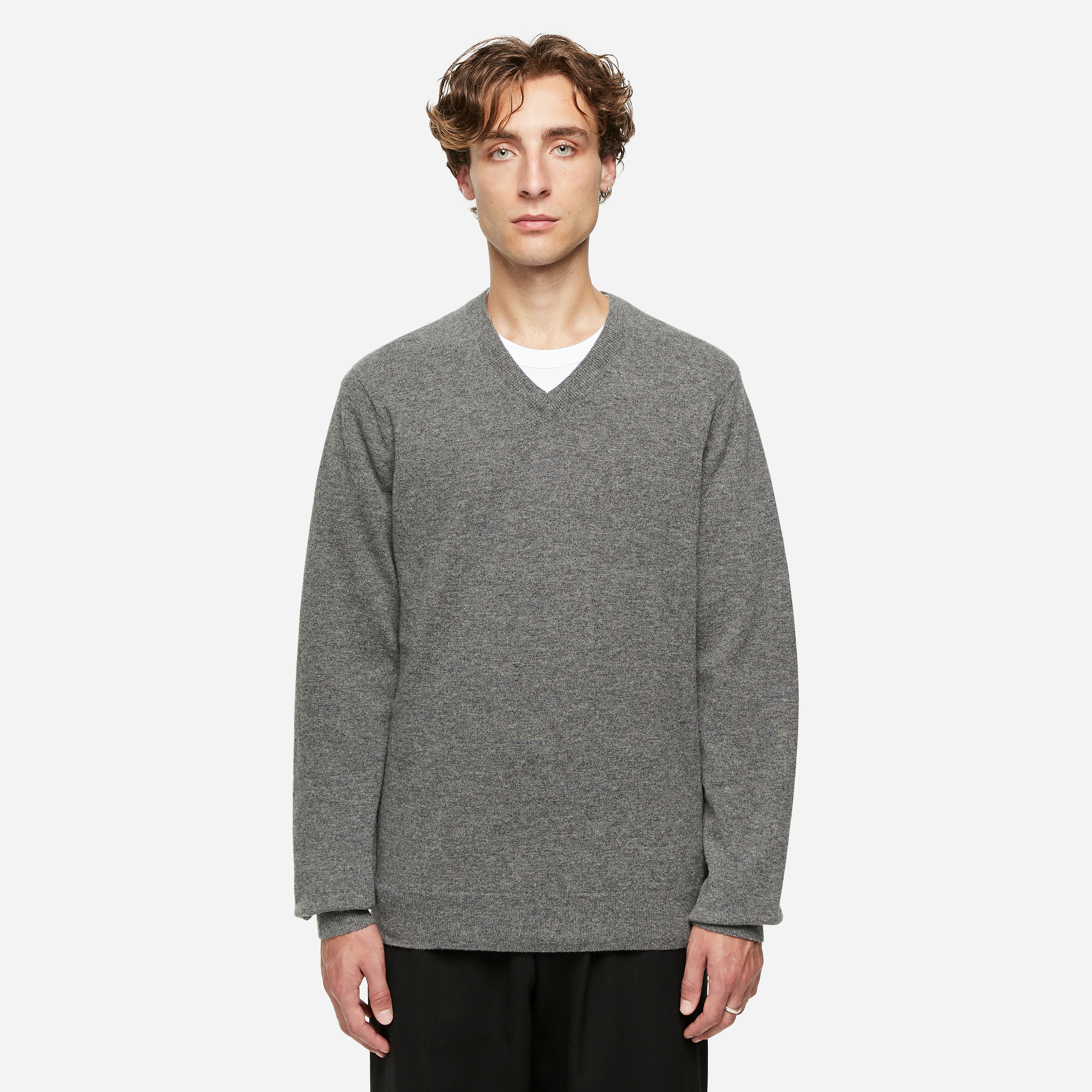 Comme des Garcons SHIRT V Neck Sweatshirt, KNIT - Curated