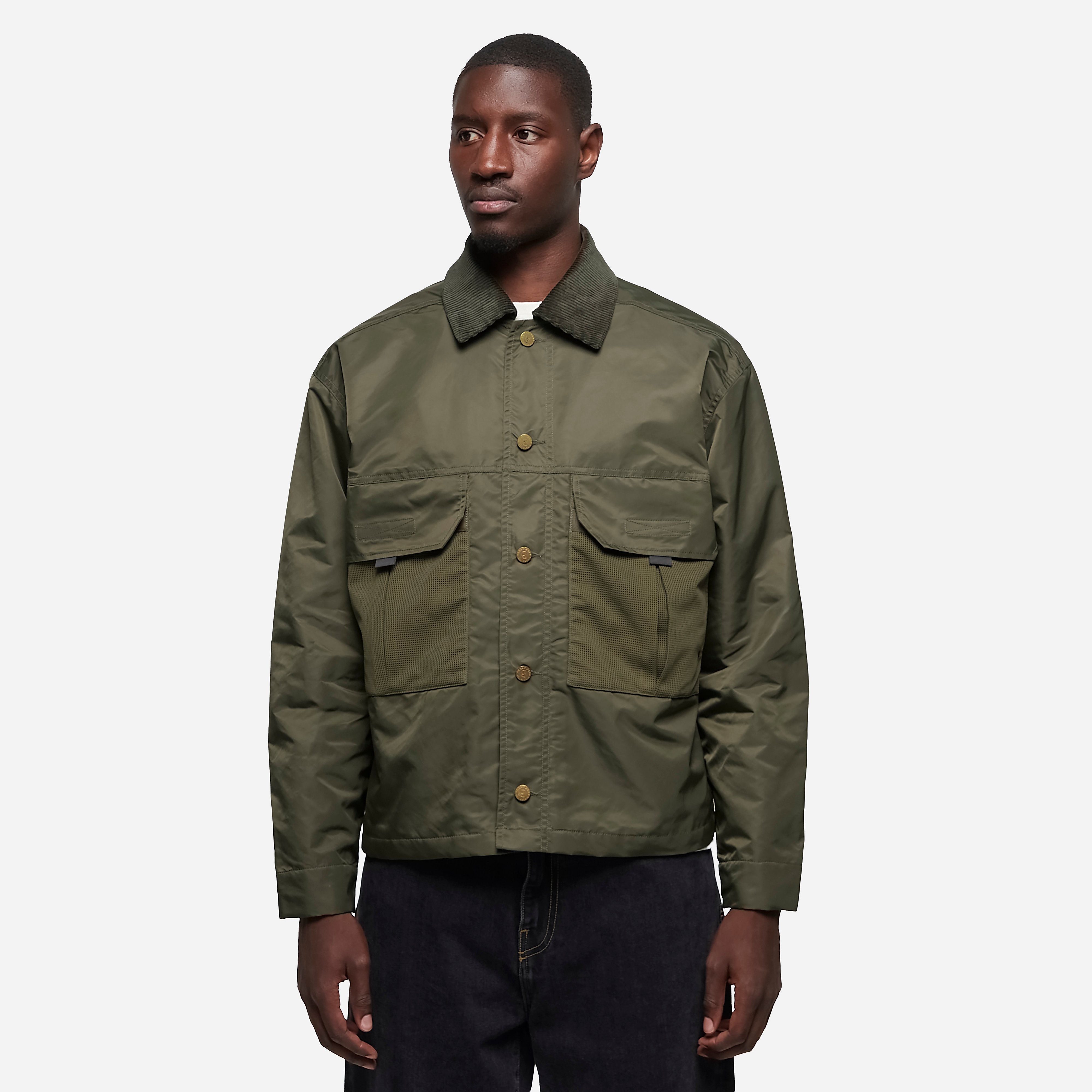 Brain Dead Cropped Chore Jacket, Green