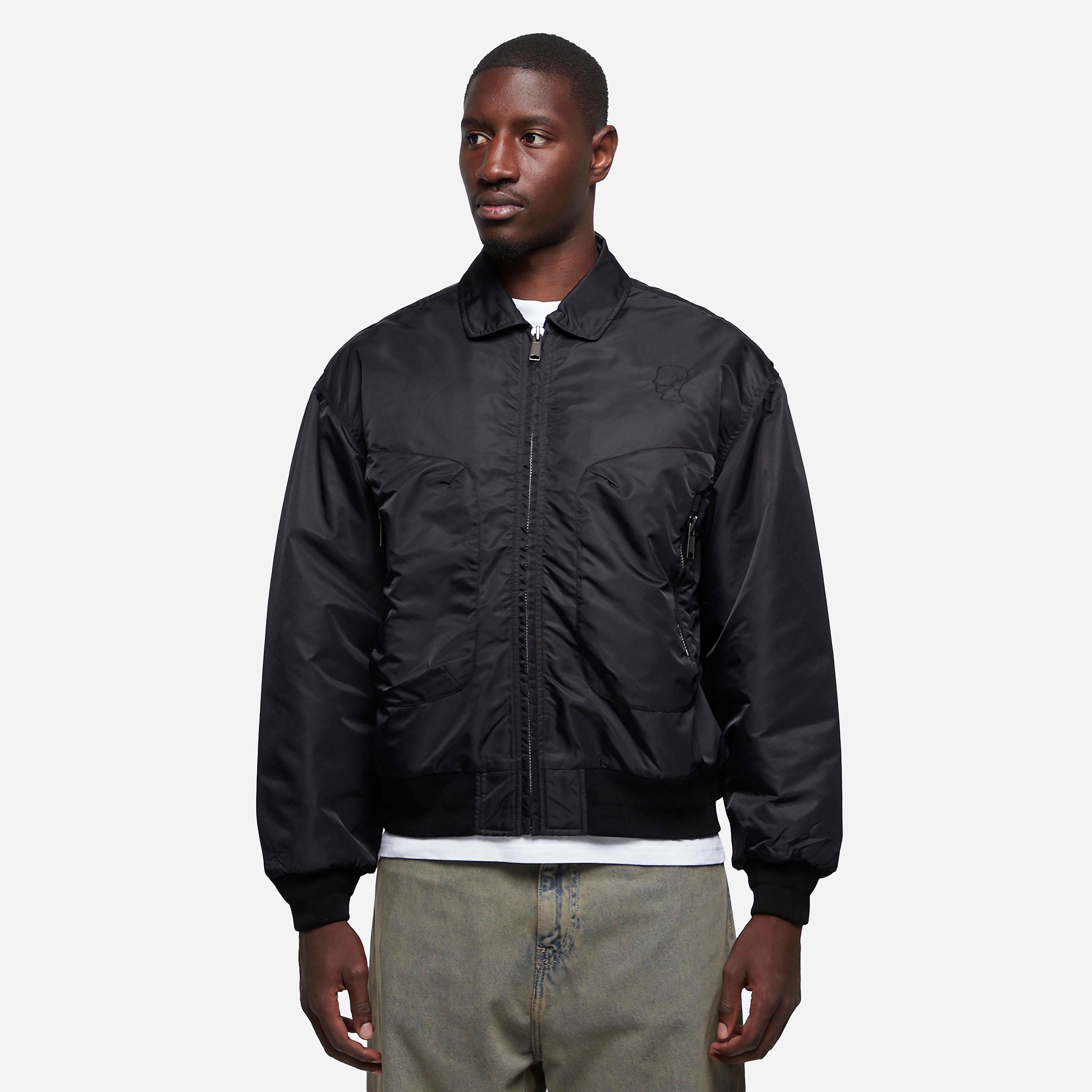 Brain Dead EMB 3D Flight Jacket, Black