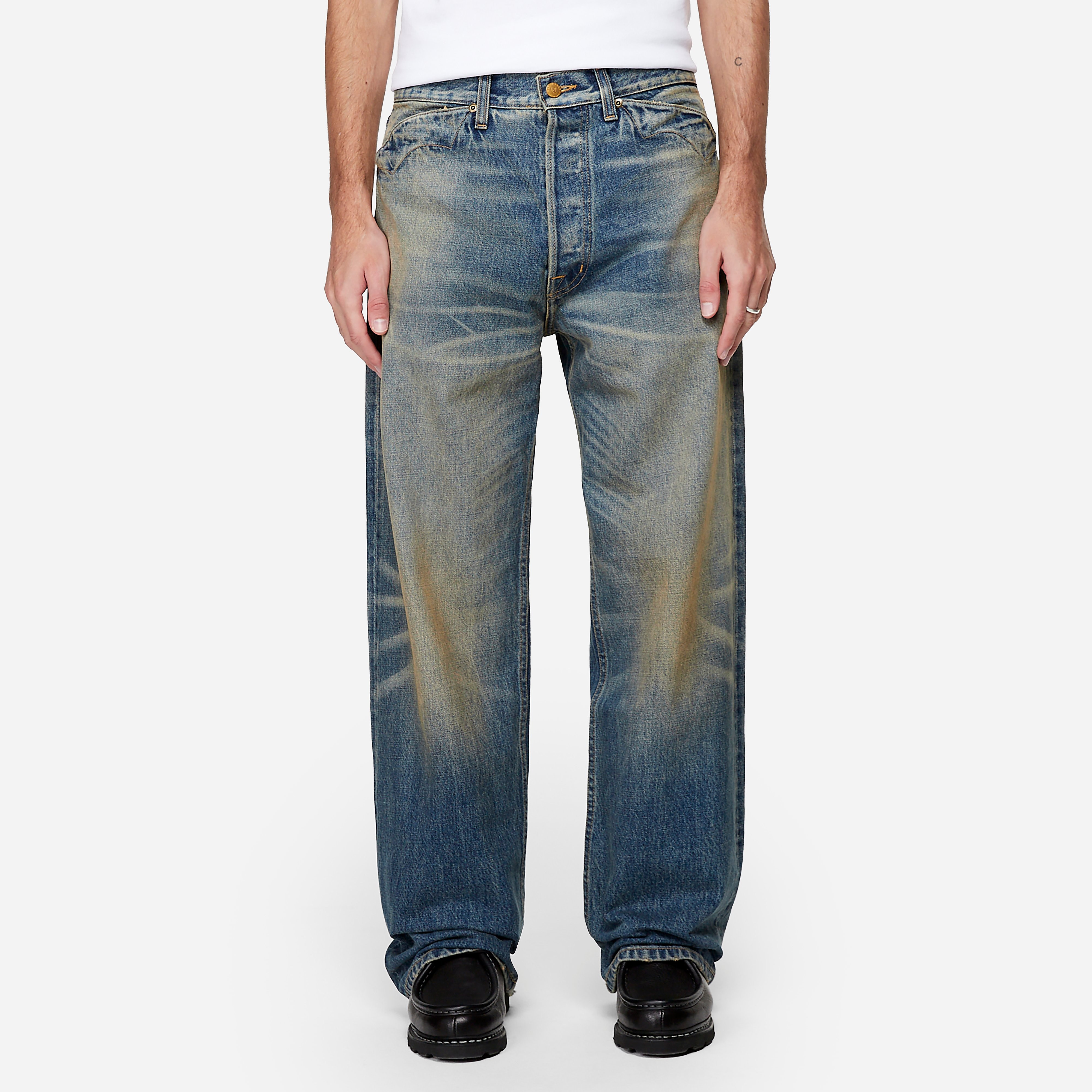 Brain Dead Type 00 15oz Selvedge Denim Pant, Blue